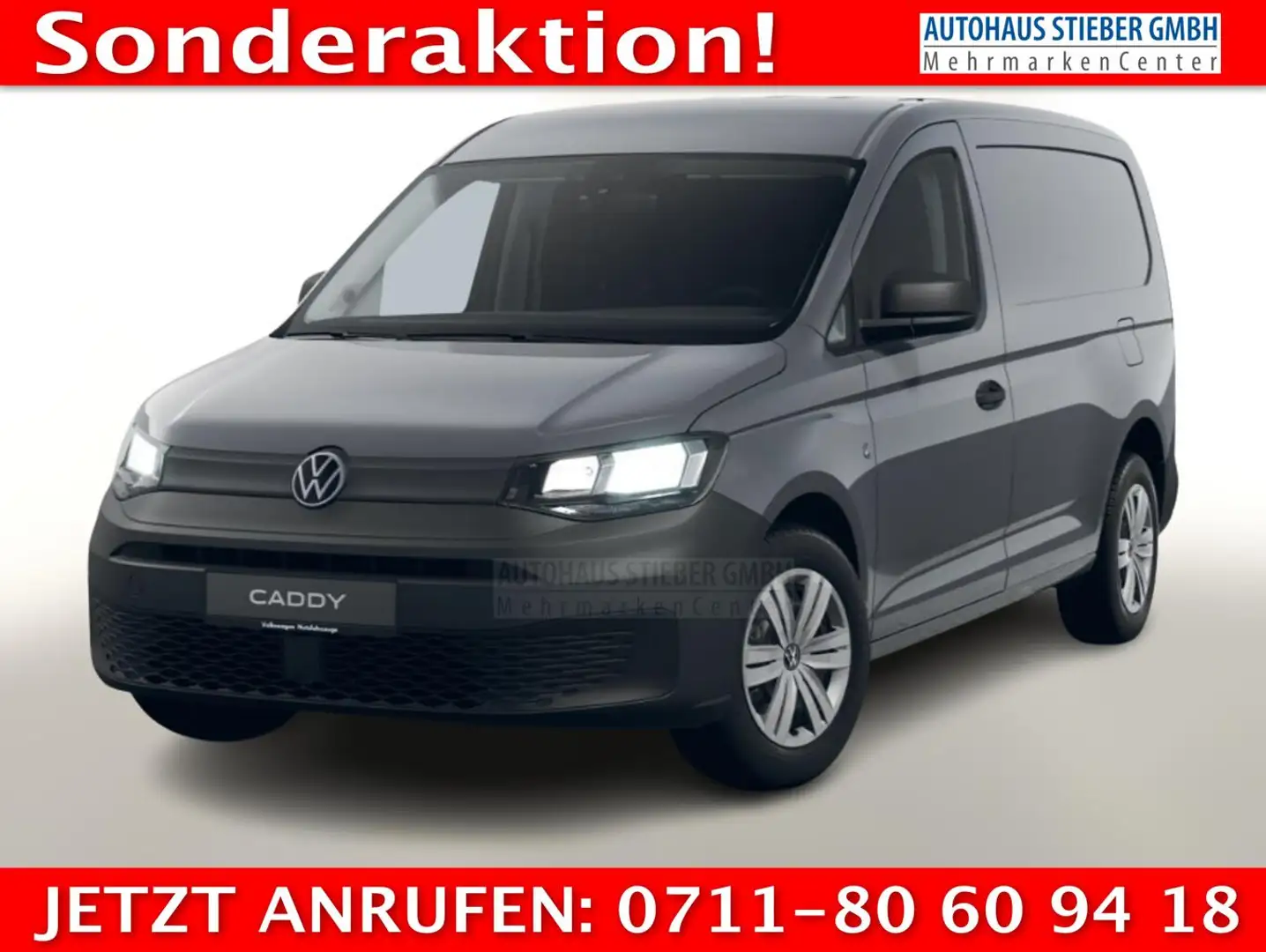 Volkswagen Caddy Cargo Maxi 2.0 TDI 102 Comp AppC PDC Temp 75 kW... Grau - 1