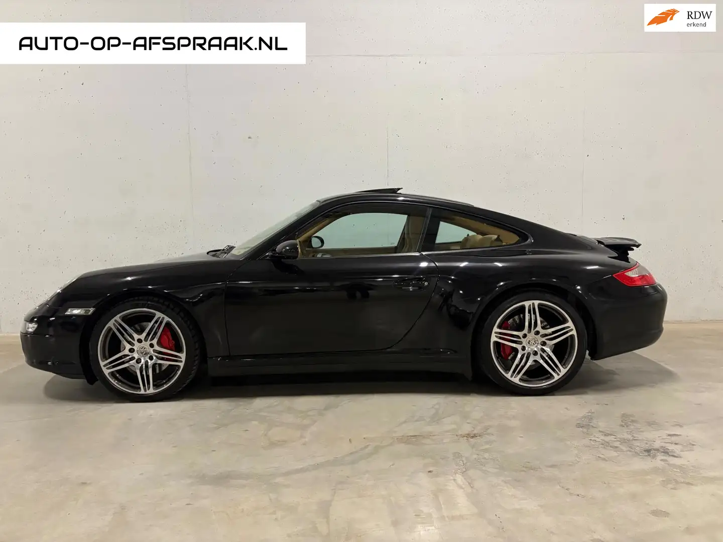 Porsche 997 3.8 Carrera 4S 997 Automaat Navi Leer Dak Clima Zwart - 1