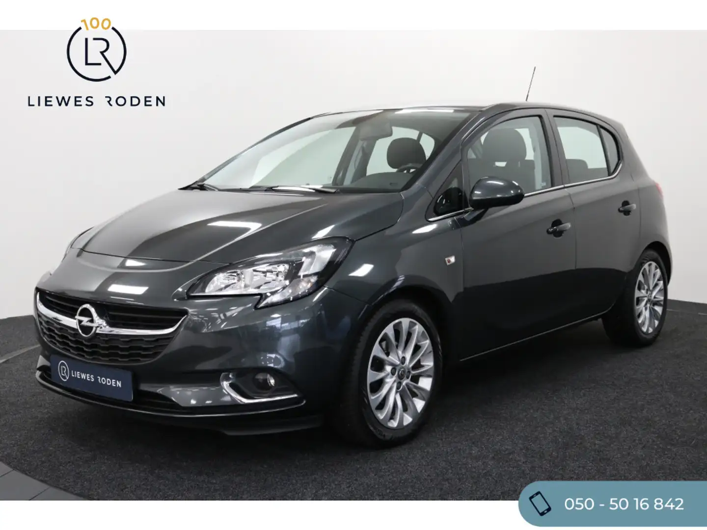 Opel Corsa 5-drs 1.4-16v Online Edition (+ Trekhaak) Grijs - 1