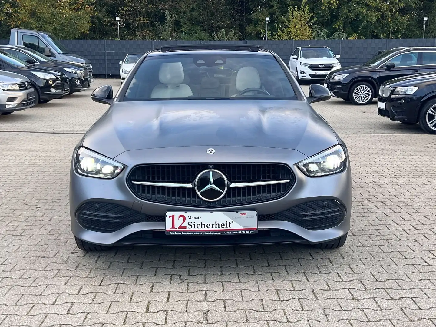 Mercedes-Benz C 300 C300E Lim.9G-TR-PANODACH-360°CAM-MEMORY-HUD-DIST Gris - 2