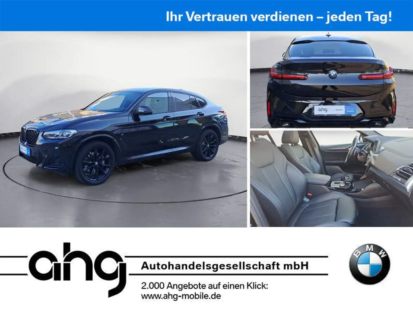 BMW X4 xDrive30d M Sportpaket Sport Aut. Panorama Gl Schwarz - 1