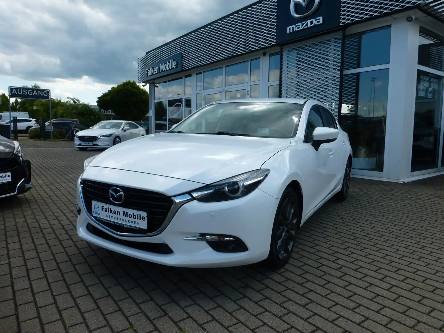Mazda 3 Lim. Sports-Line *BOSE, KAMERA, VOLL-LED-SW* Blanc - 1