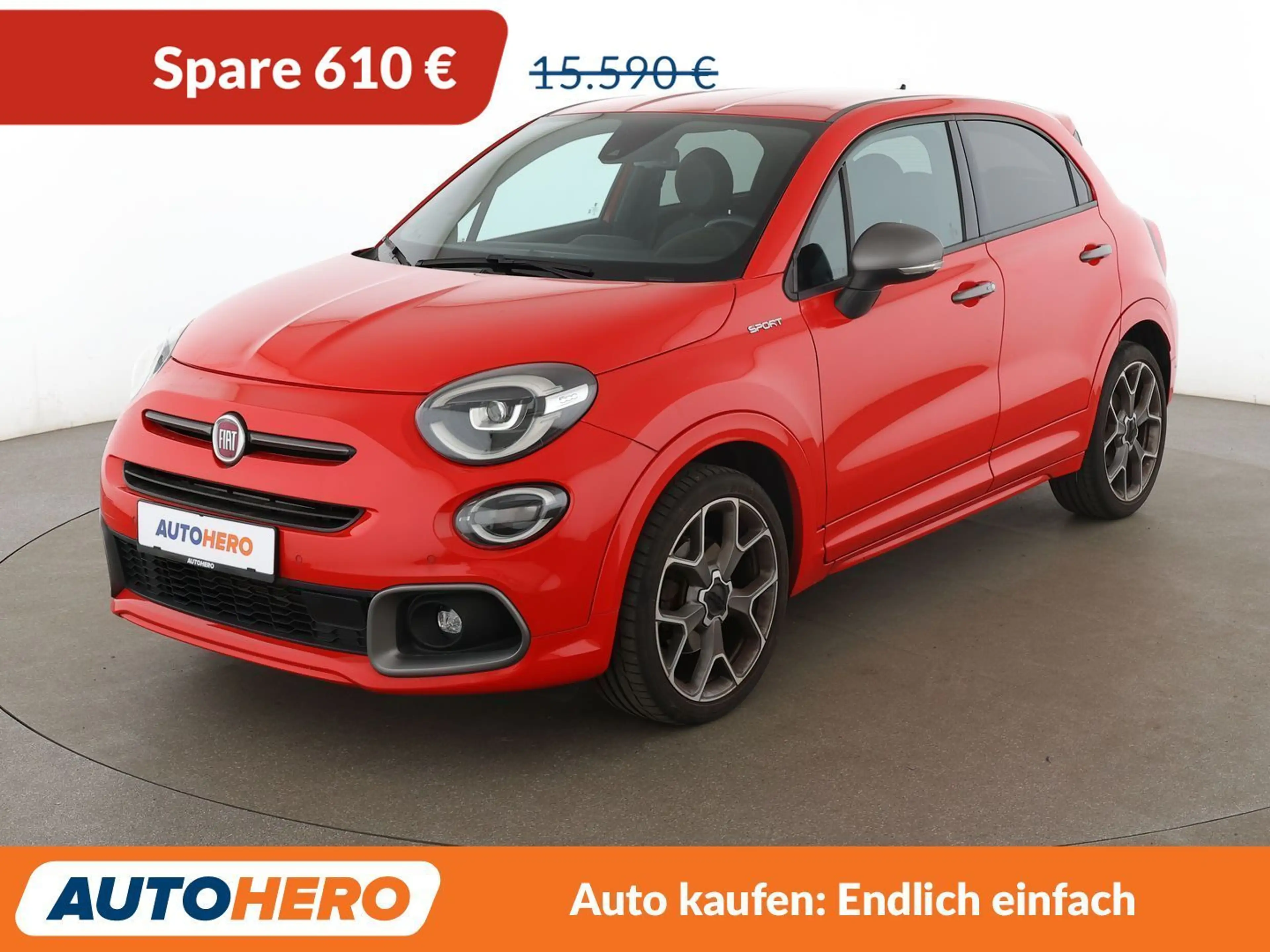 Fiat 500X 1.3 Turbo Sport Aut.*NAVI*LED*SPUR*CAM*PDC*