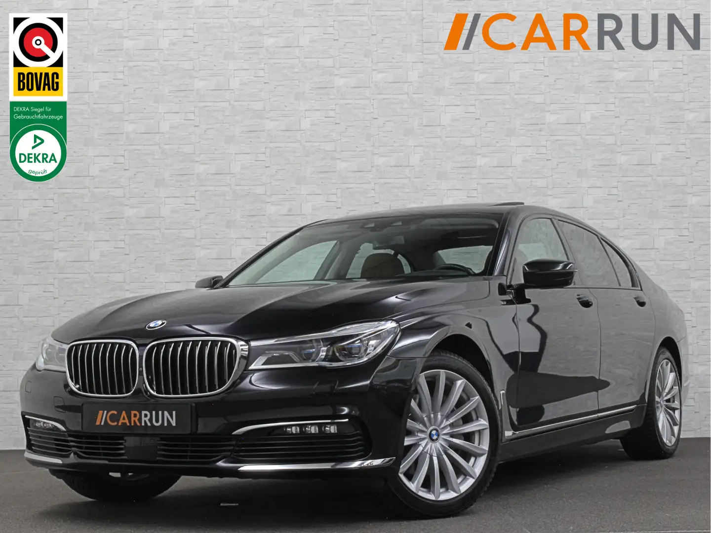 BMW 730 7-serie 730d xDrive | Schuifdak | Massage | 360 Ca Zwart - 1