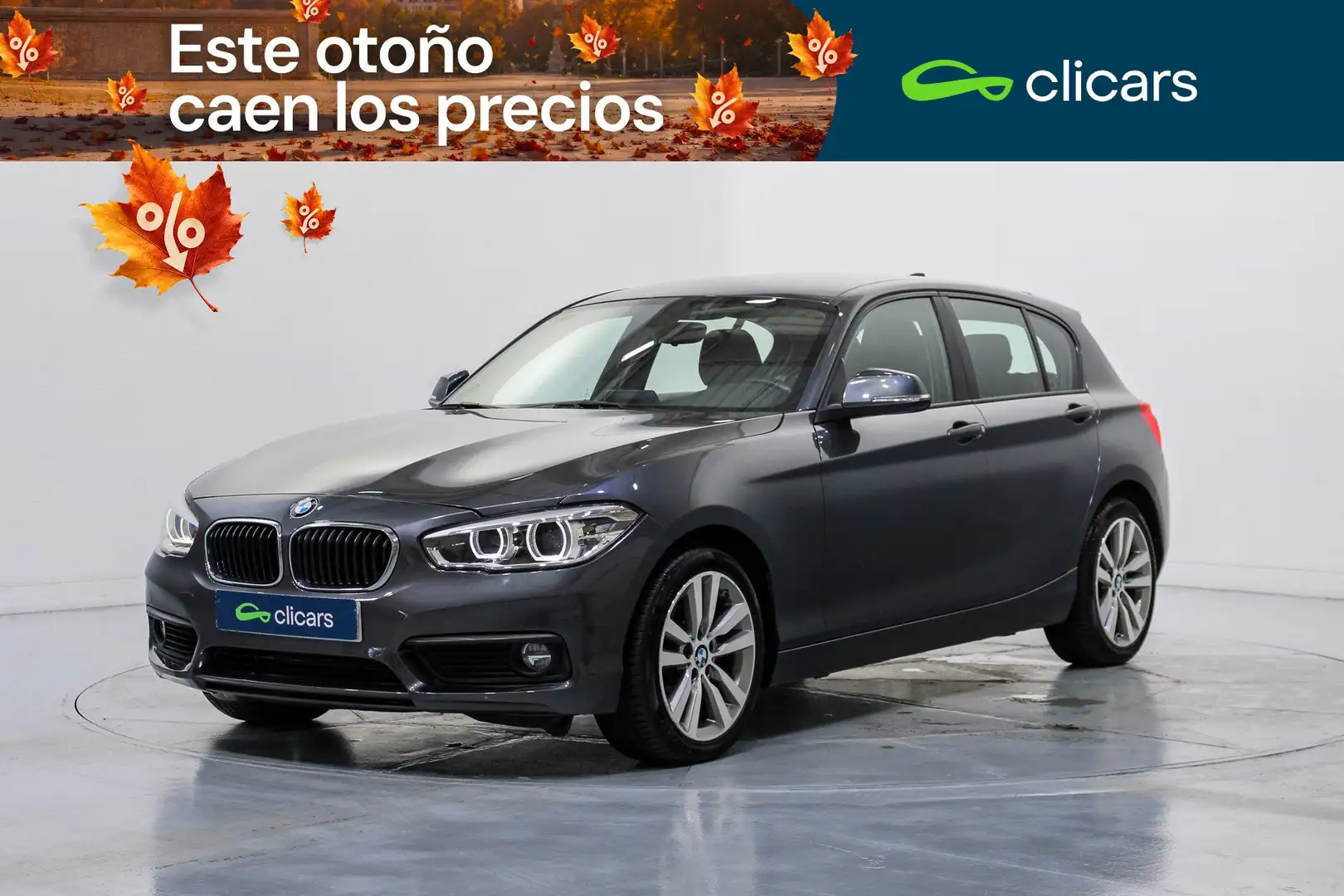BMW 116 118iA (4.75) Gris - 1