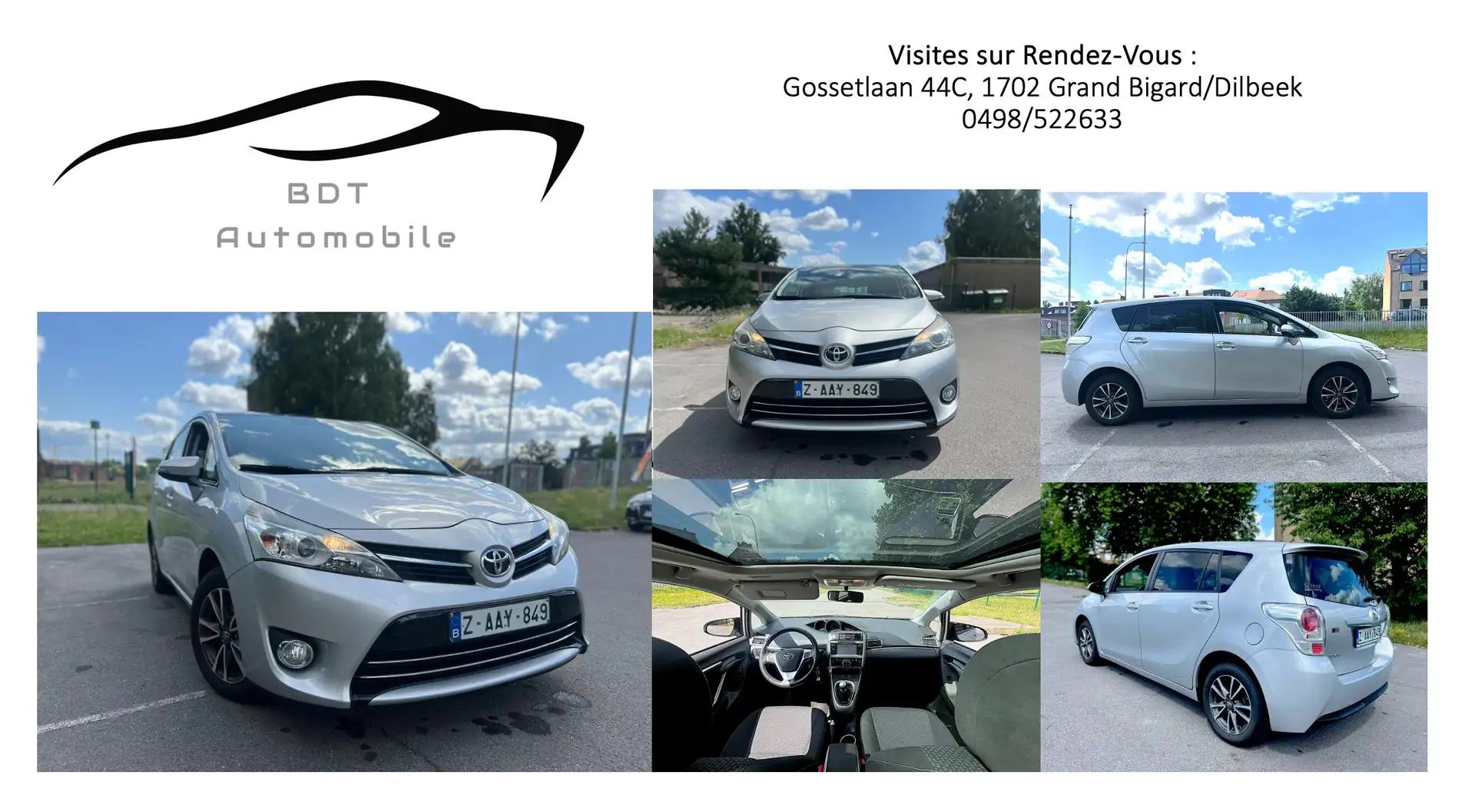 Toyota Verso 1.6i Skyview 5pl. GPS Caméra Cruise 1er Prop. - 1