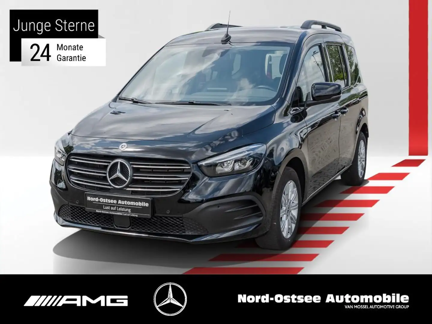 Mercedes-Benz T-Class T 180 NAVI 2X KLIMA AHK 6 GANG SHZ LED KAM TEMPO Чорний - 1