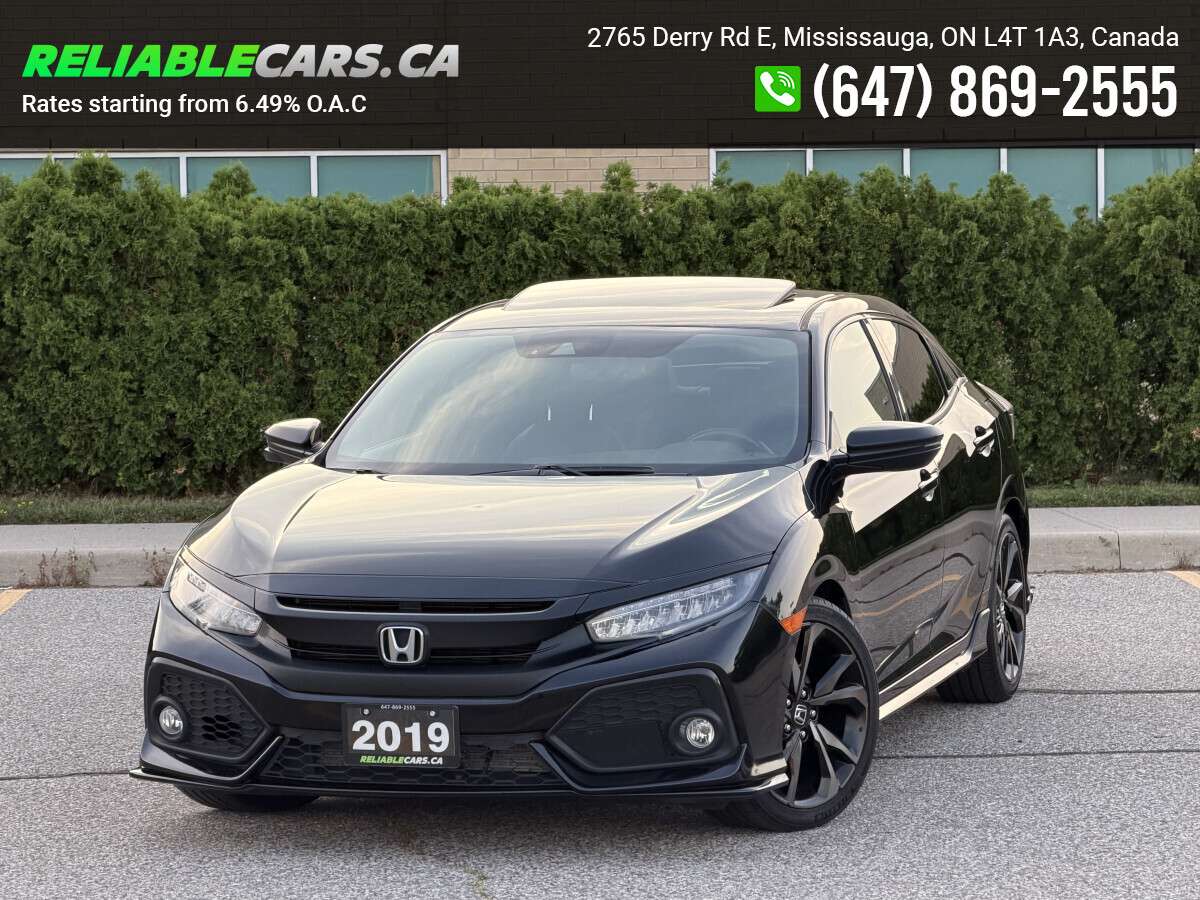 2019 Honda Civic SPORT TOURING | No-Accident | Leather | Sunroof |
