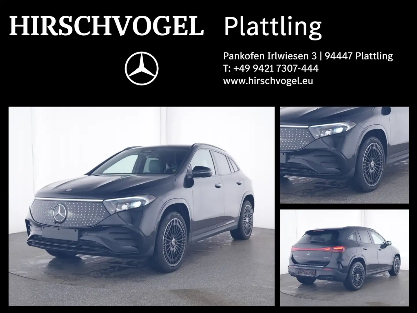 Mercedes-Benz EQA 300 4M AMG-Line Premium+Night+Pano+AHK+HUP Чёрный - 1