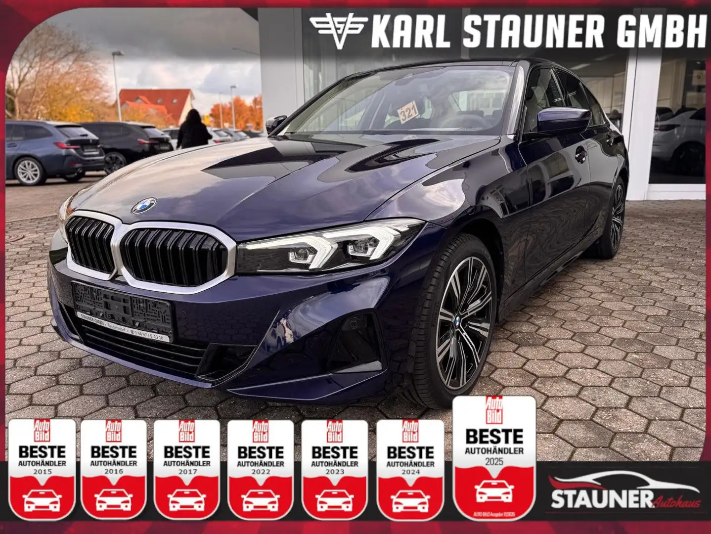 BMW 318 i Limousine FACELIFT KAMERA DAB LED KLIMA Blau - 1