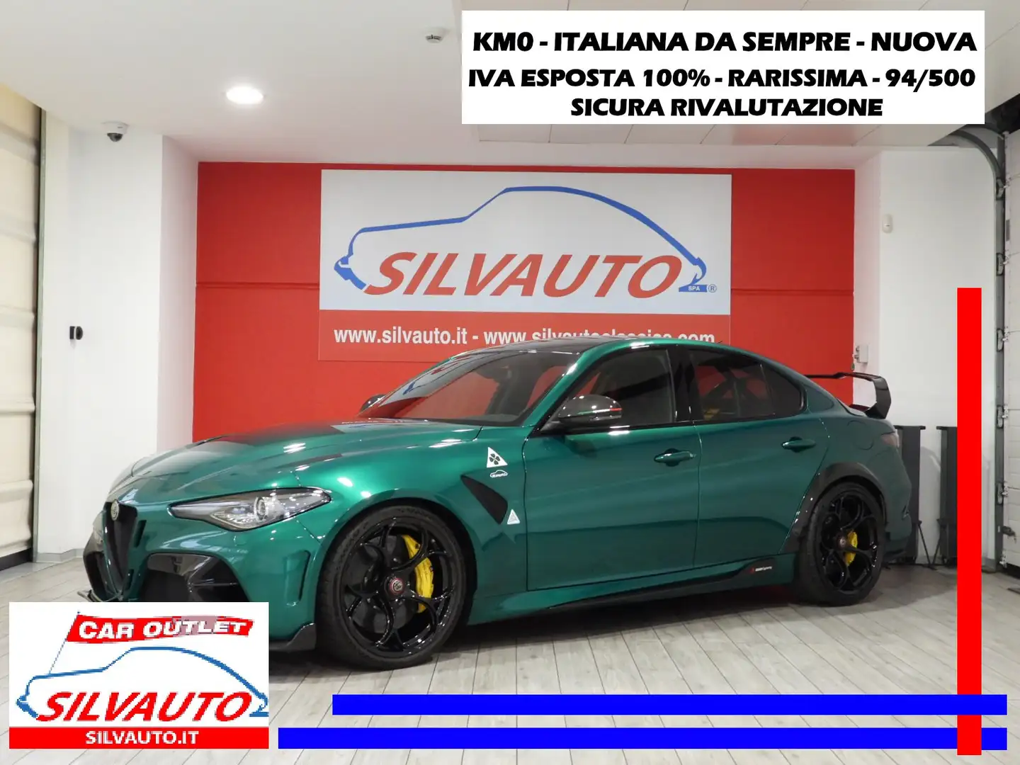 Alfa Romeo Giulia GTAM 2.9 V6 BI-TURBO 540CV - KM0 - PERFETTA (2022) Verde - 1