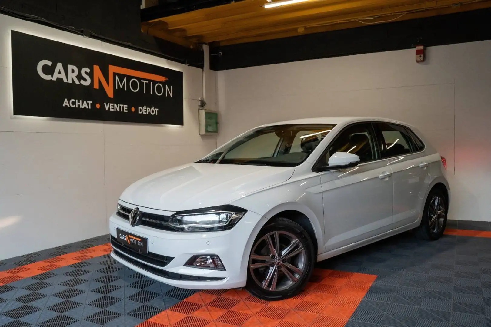 Volkswagen Polo 1.0 TSI 95ch Carat DSG7 - Feux LED, sièges chauffants ... Weiß - 1