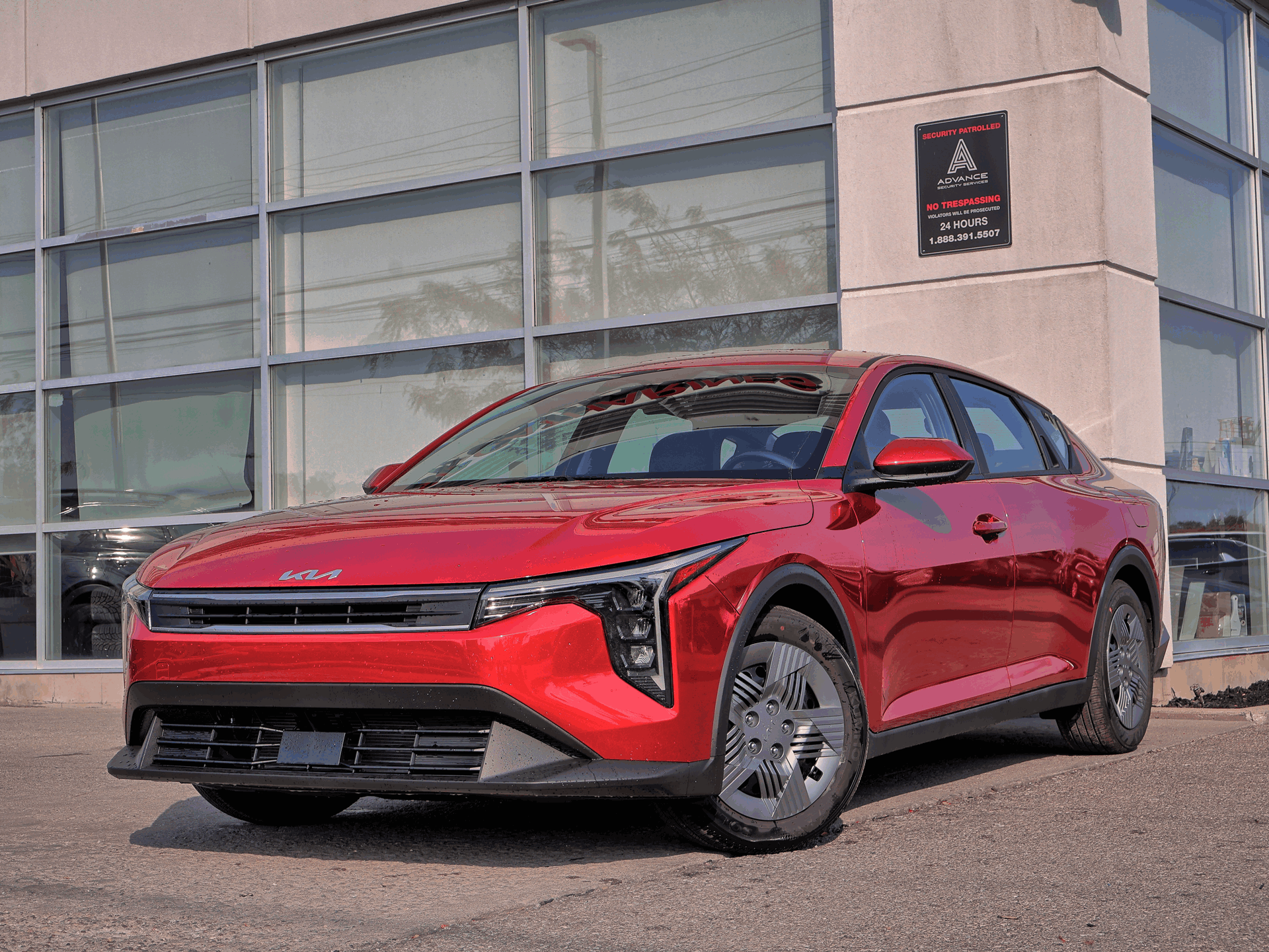 Red 2025 Kia K4 Sedan Front-Wheel Drive Automatic