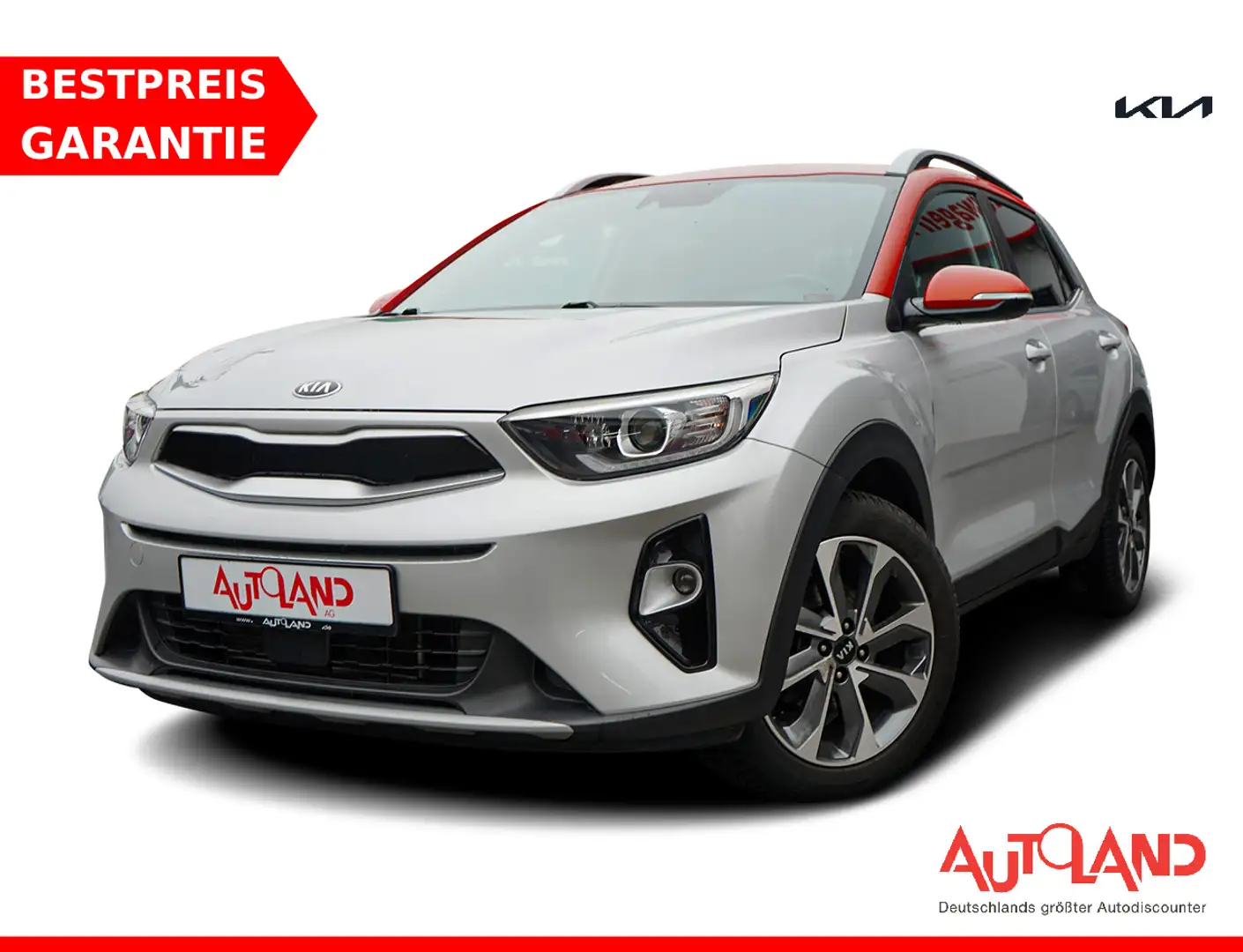Kia Stonic 1.0 T-GDI Sitzheizung Kamera Tempomat USB Silber - 1