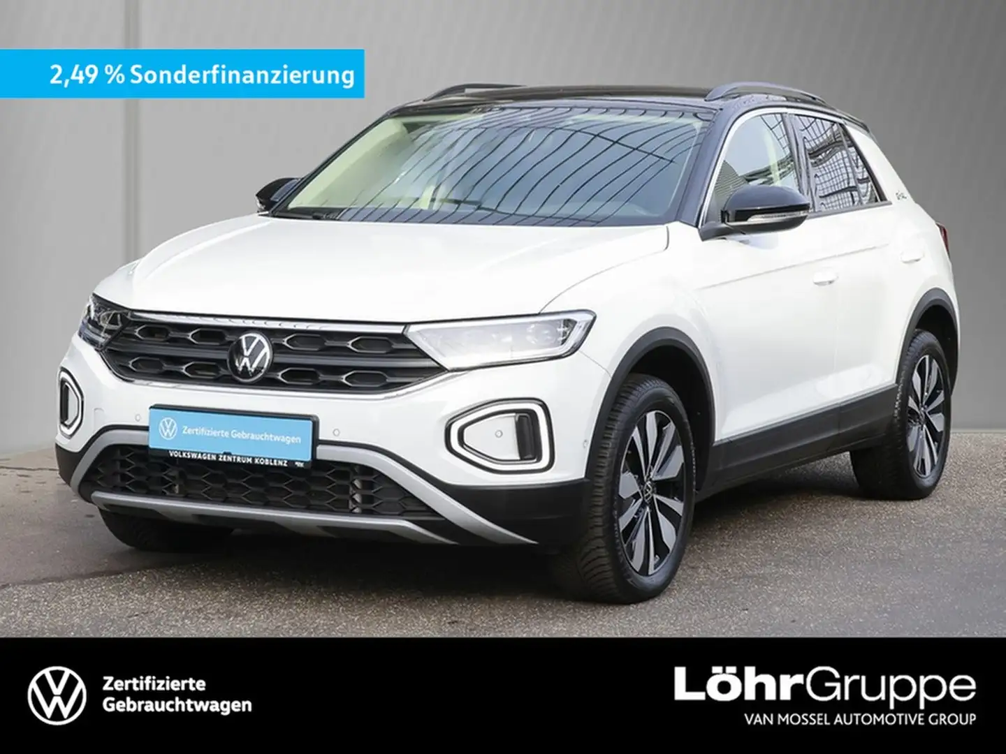 Volkswagen T-Roc 2.0 TDI DSG Goal AHK/RFK/Navi Weiß - 1