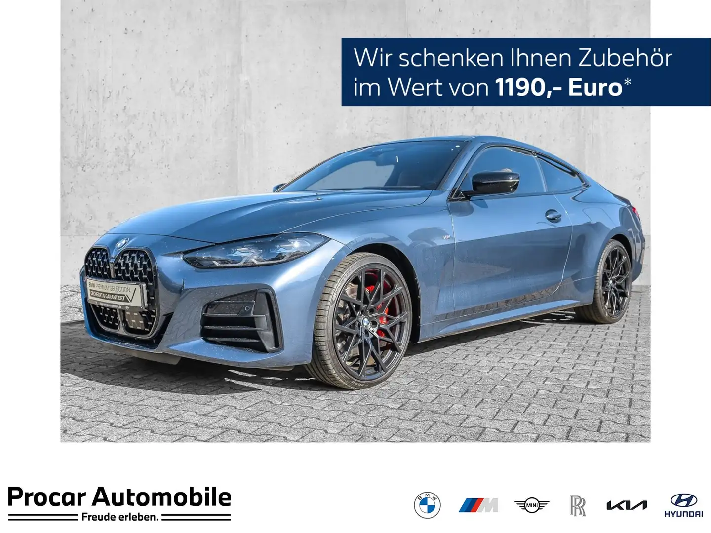 BMW 440 M440d xDrive Coupé M Sport Pro Glasd. DA Prof. H/K Blu/Azzurro - 1