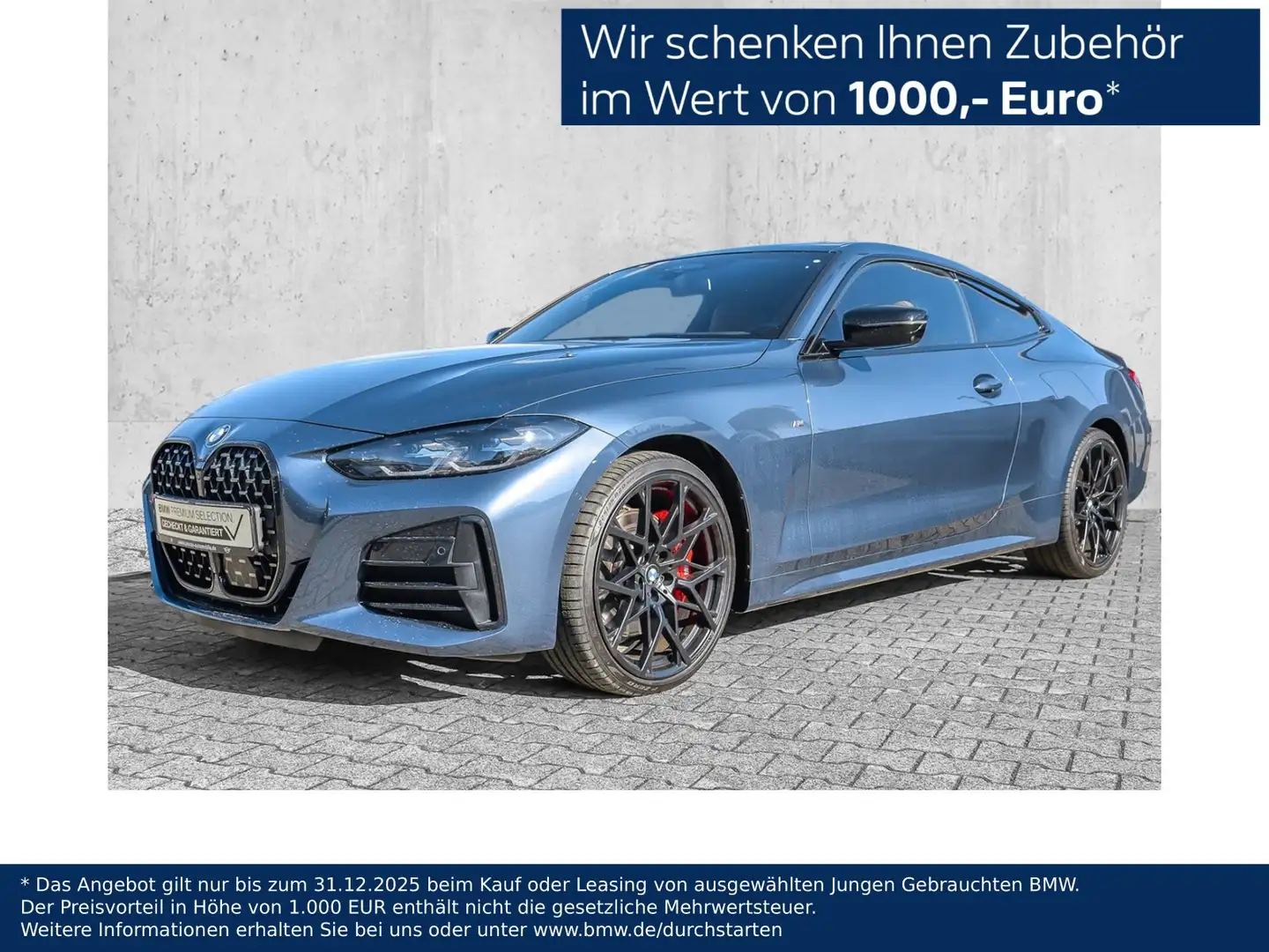 BMW 440 M440d xDrive Coupé M Sport Pro Glasd. DA Prof. H/K Bleu - 1