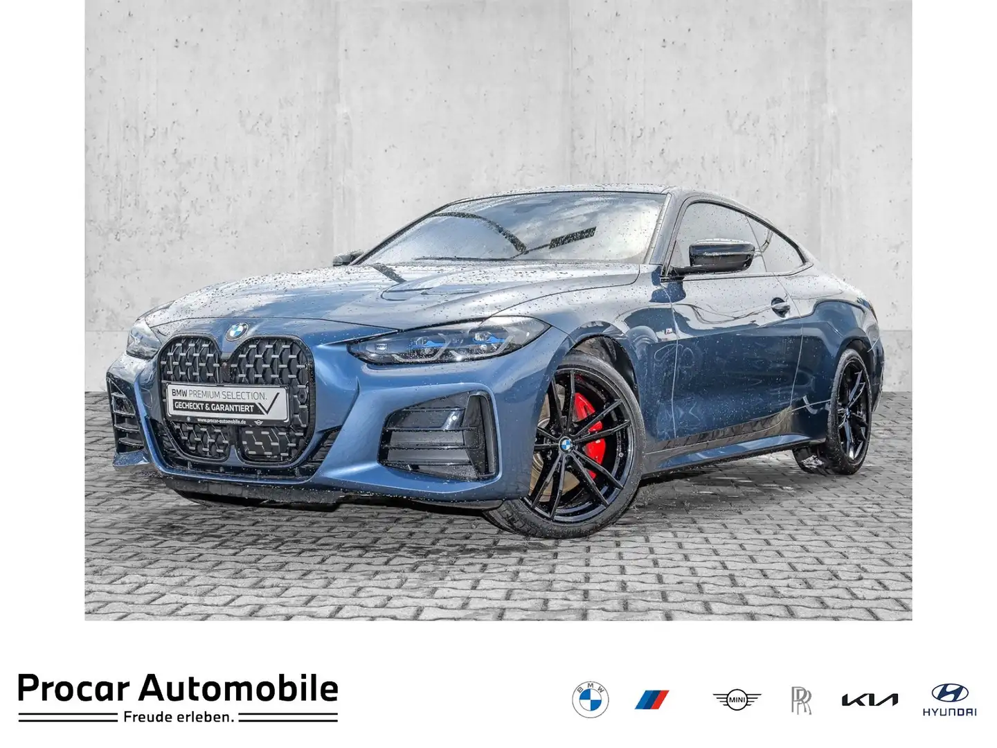 BMW 440 M440d xDrive Coupé M Sport Pro Glasd. DA Prof. H/K Blauw - 1