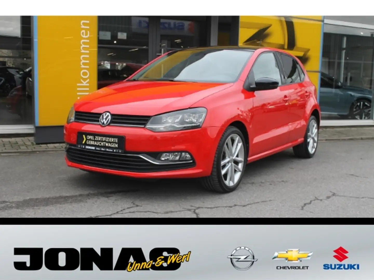 Volkswagen Polo 1.2 TSI Highline 5-t 17'' LED Navi Rot - 1