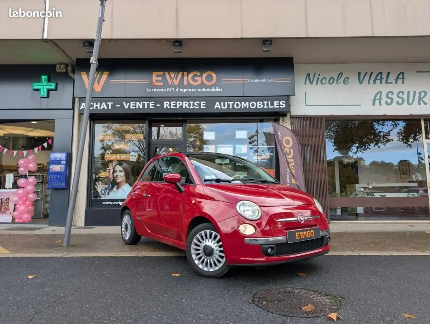 Fiat 500 1.3 MULTIJET 16V 75CH DPF LOUNGE Rojo - 1