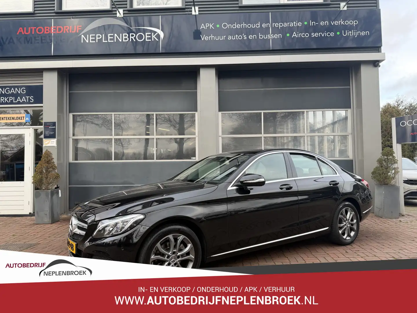 Mercedes-Benz C 180 Lease Edition Bj 2015 Km 152.147 Dealer onderhoude Schwarz - 1