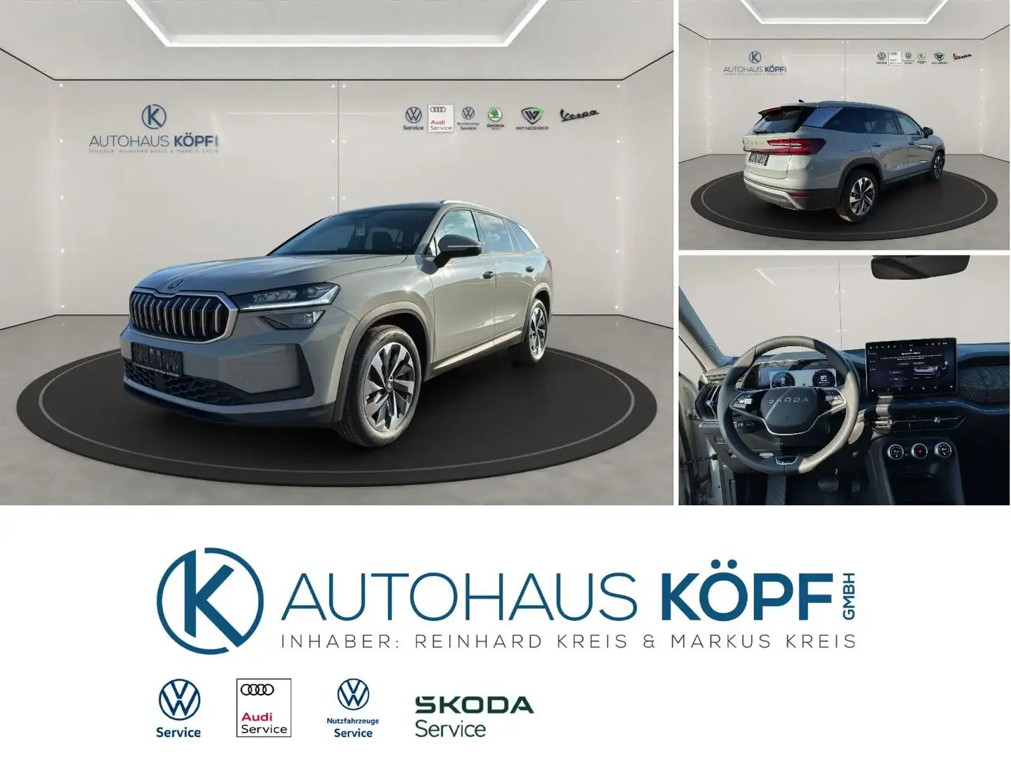 Skoda Kodiaq 2.0 TDI 193PS 4x4 Selection 7 Sitzer_ Grau - 2