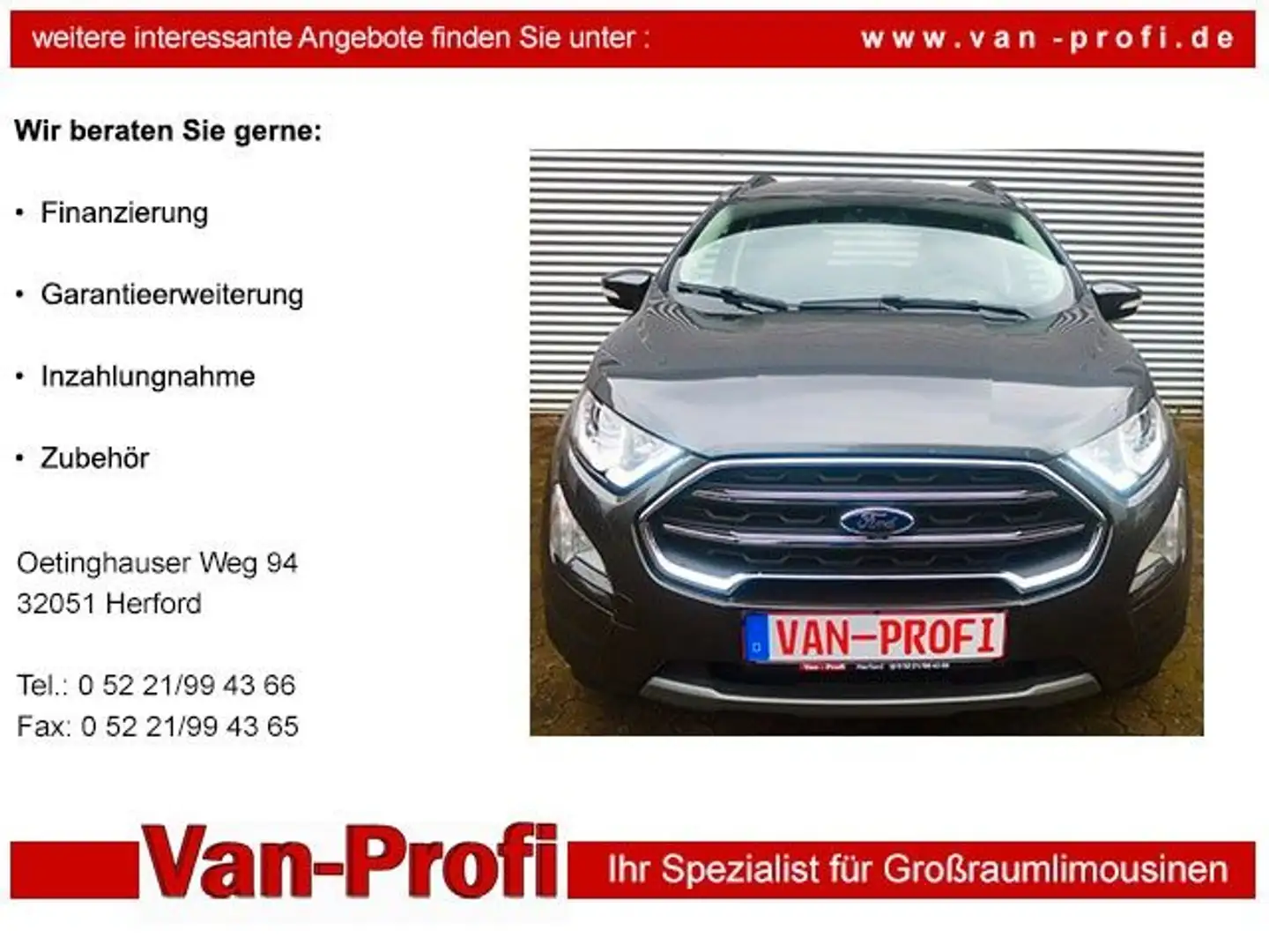 Ford EcoSport Titanium erst 11 tkm.!!! Gris - 1