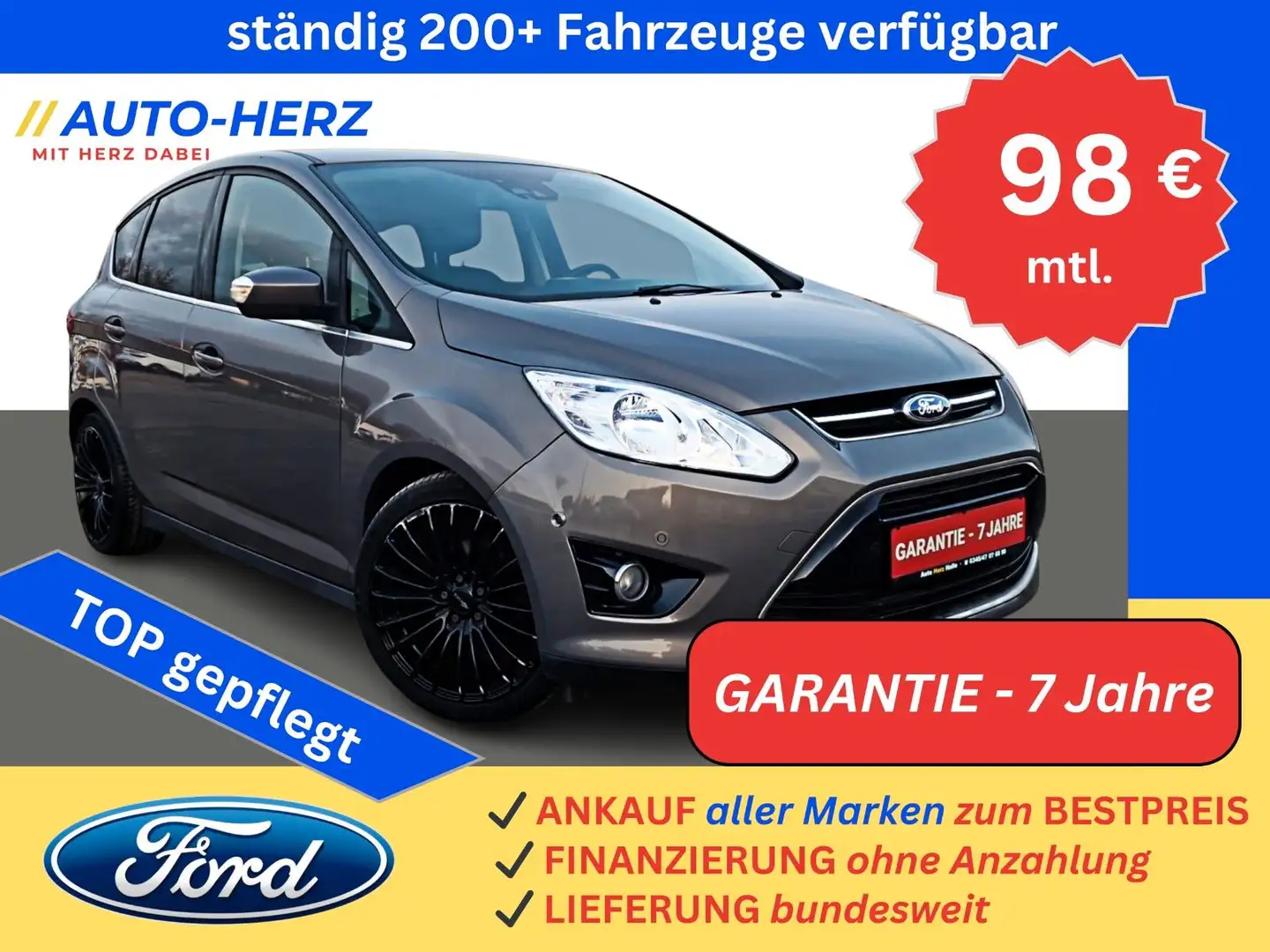 Ford C-Max C-MAX Titanium Sitzheizung+PDC+Klimaautomatik Braun - 1