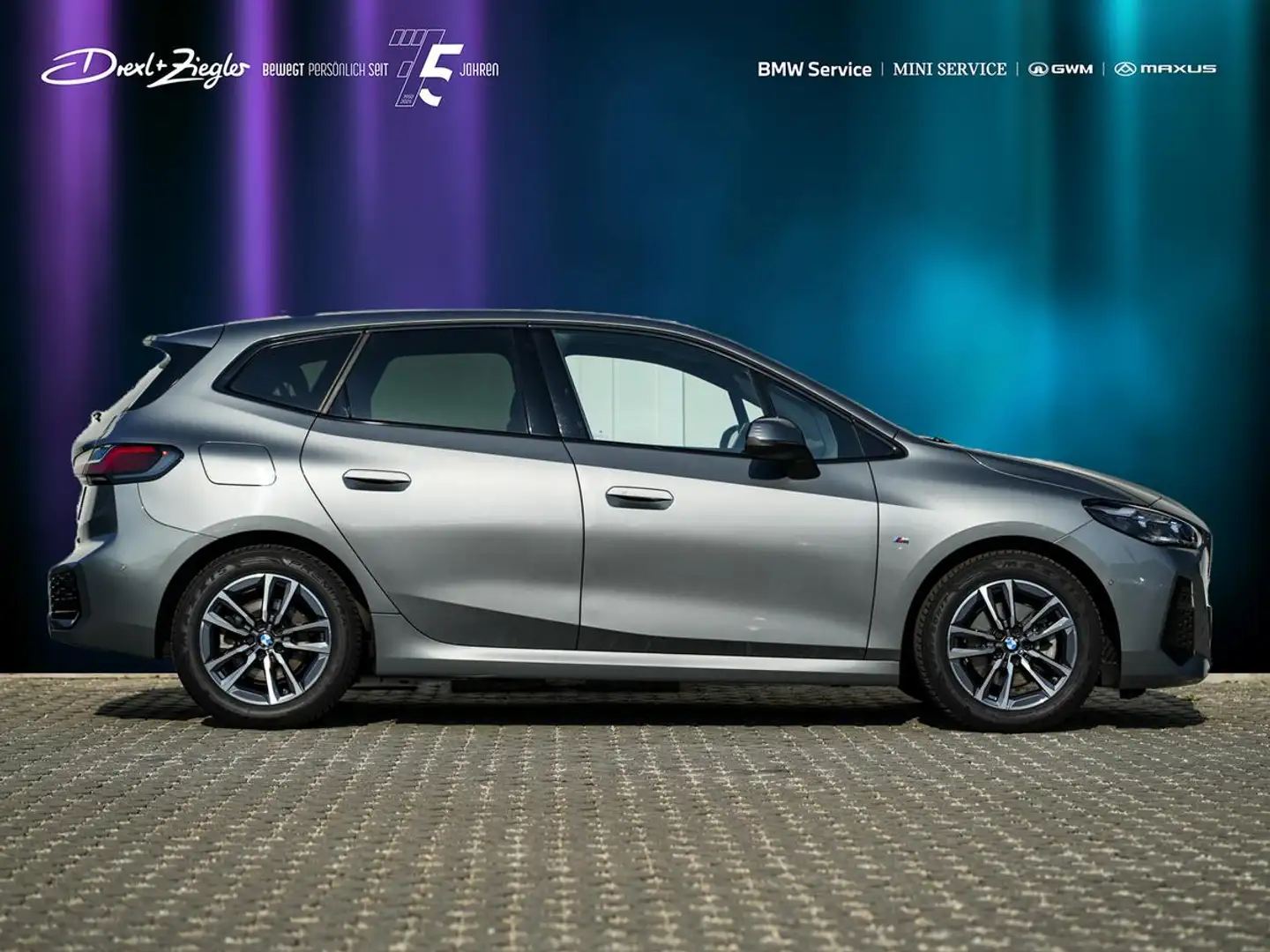BMW 220 220i Active Tourer M-Sport AHK KoZg ACC adLED Gris - 2