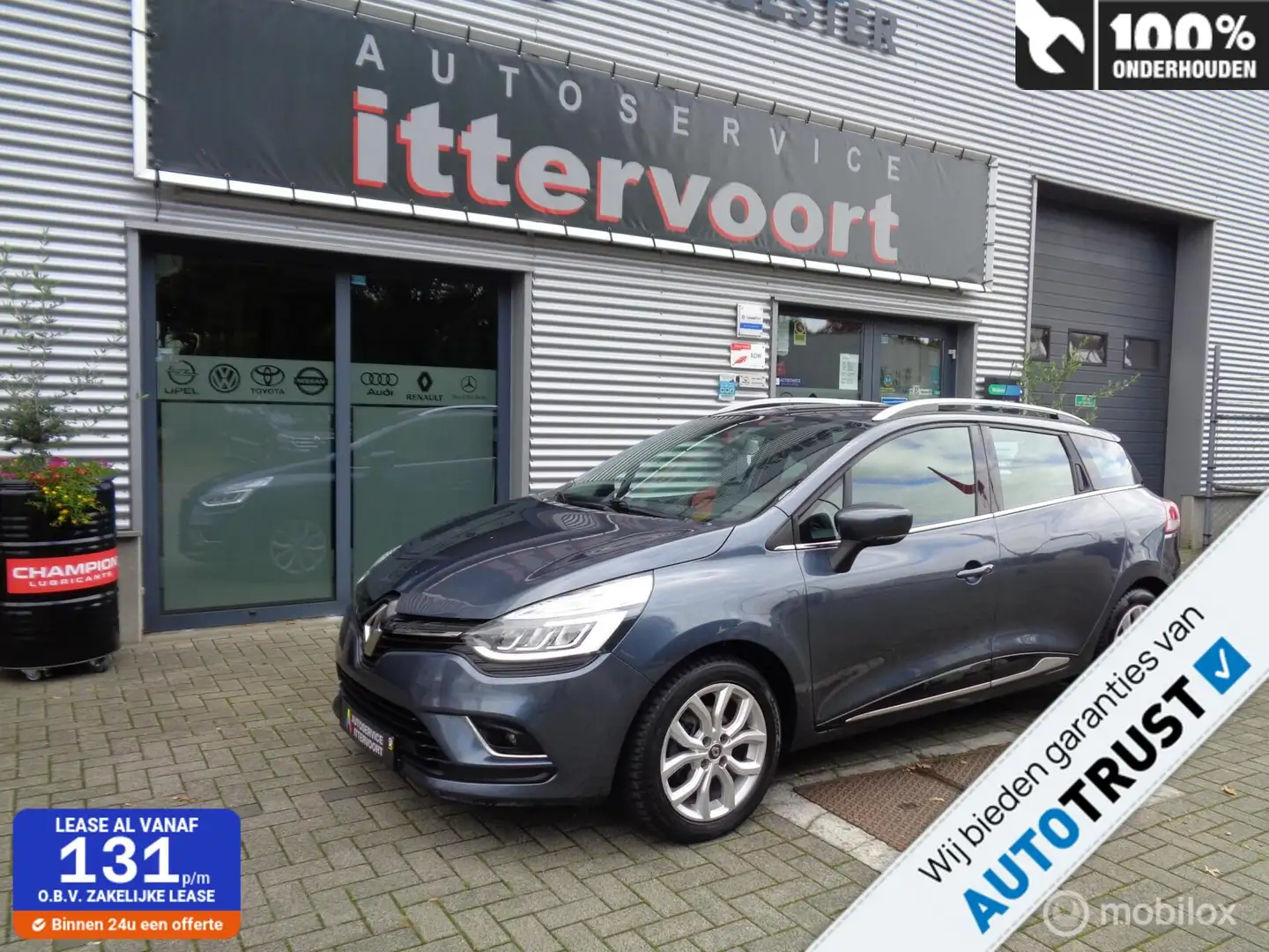 Renault Clio Estate 0.9 TCe Intens,Keyless/ Premium Sound/ Clim Grijs - 1