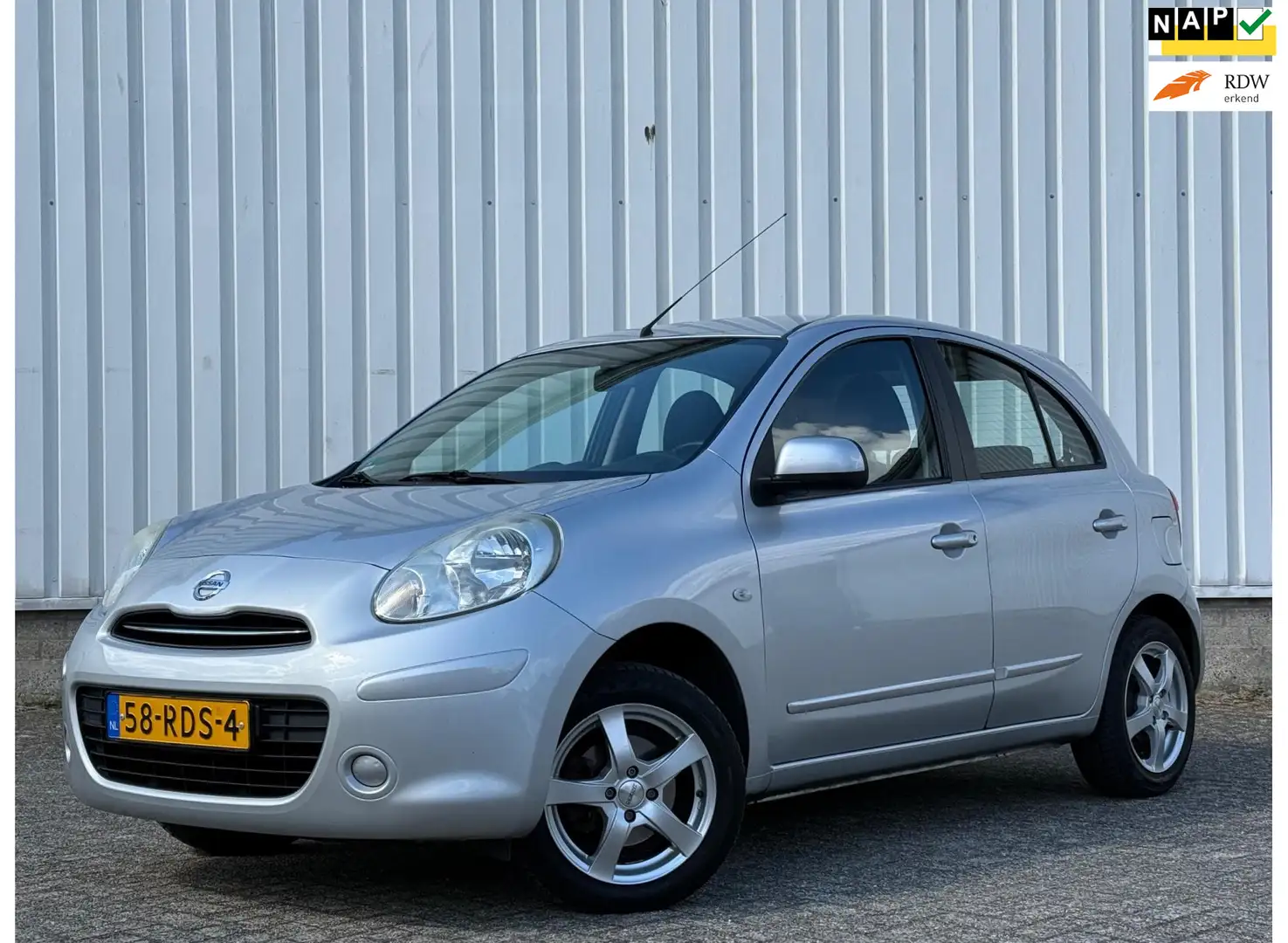 Nissan Micra 1.2 Acenta 1e Eigenaar,Airco,CruiseControle,PDC,El Grijs - 1