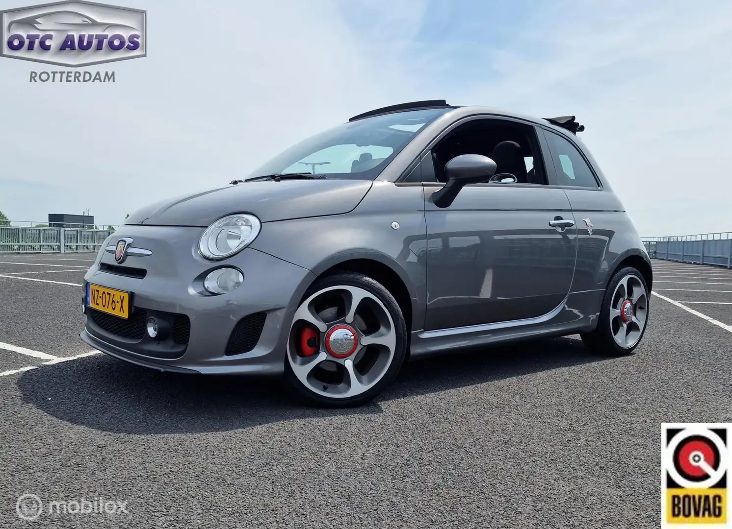 Abarth 595 1.4 T-Jet Cabrio NAVIGATIE - PARKEERSENSOREN - SPO Grijs - 1