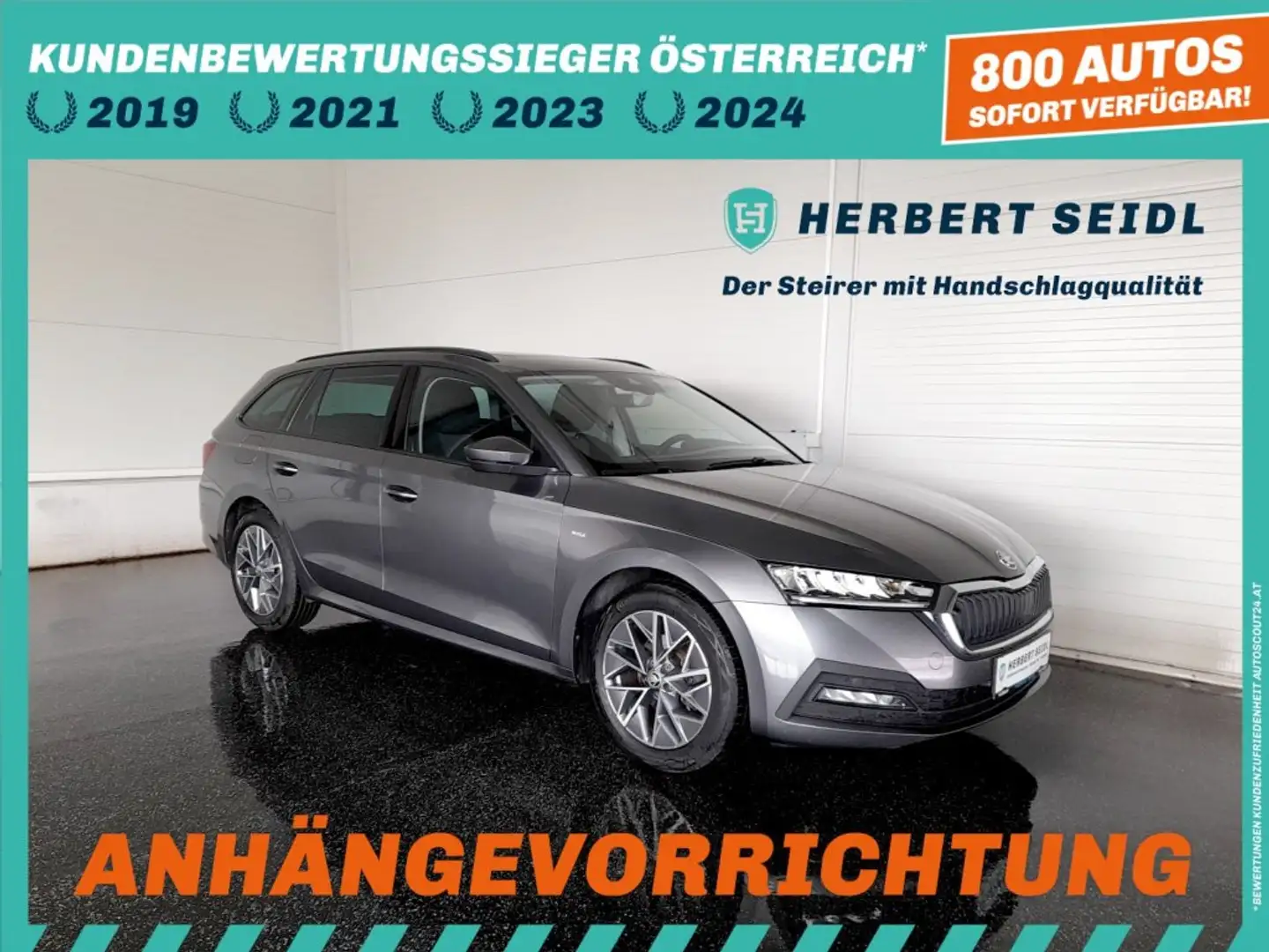 Skoda Octavia Combi TOUR 2,0 TDI DSG *SKY / VOLL-LED MIT FLA / 17 ZOLL / VIRTUELL / NAVI / AHV / E-KLAPPE / KEYLESS* Grau - 1