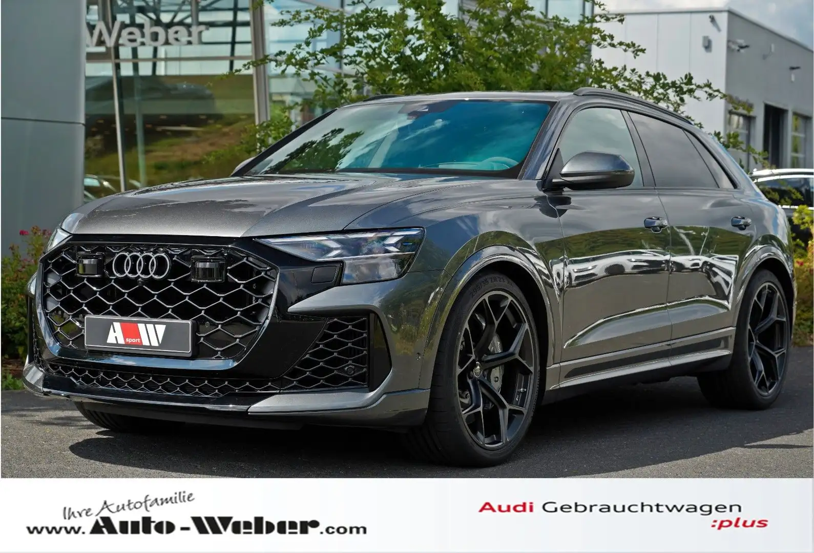 Audi RS Q8 perf 305KMH AHK MASSAGE OLED LASER KERAMIK Grau - 1