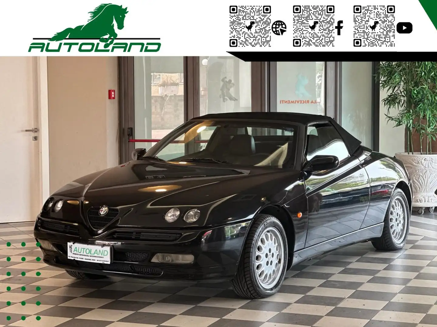 Alfa Romeo Spider 2.0i 16V Twin Spark cat*Tagliandata*Pari al nuovo Nero - 1