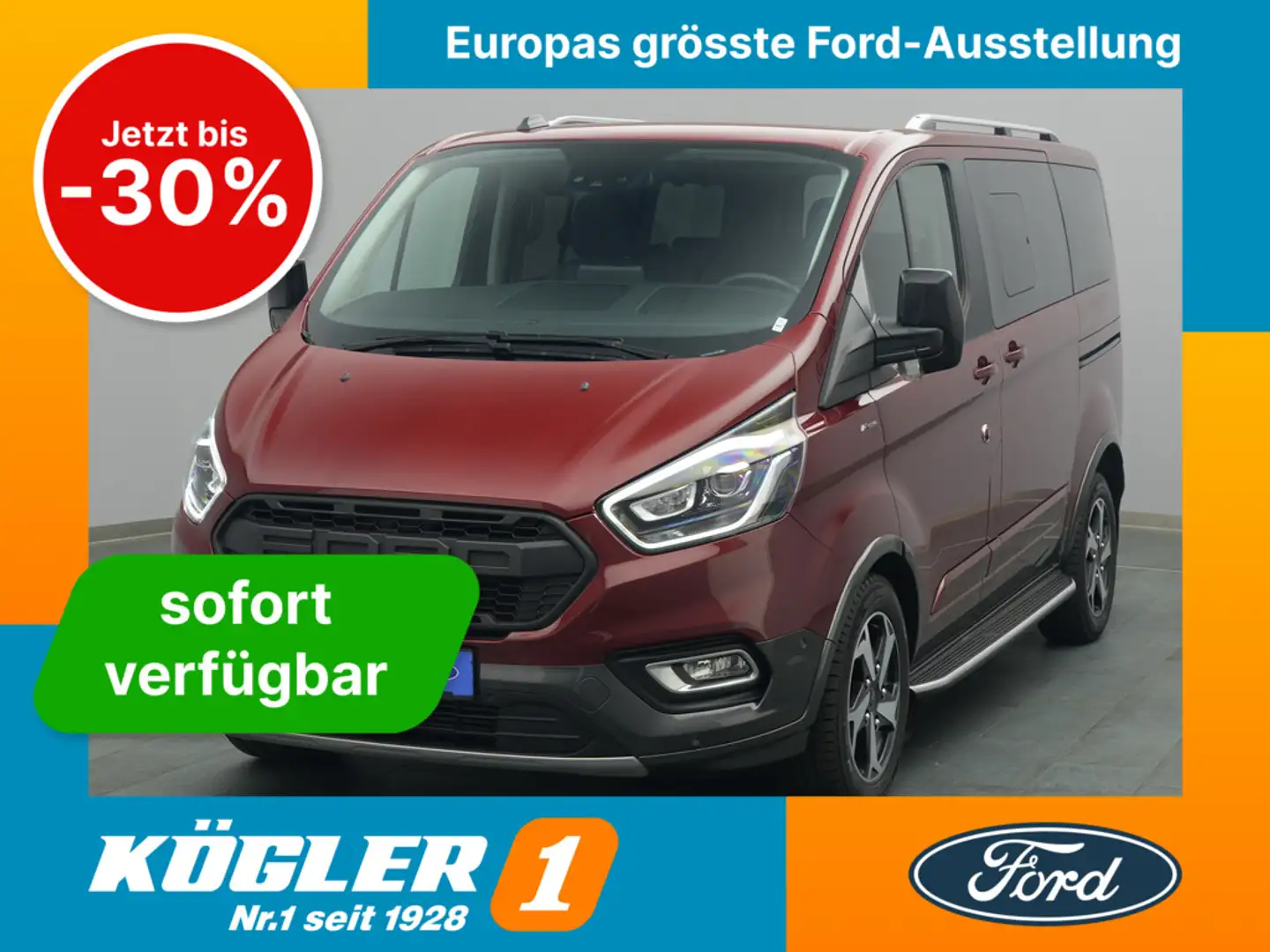 Ford Tourneo Custom Active 185PS Aut./ACC Rot - 1