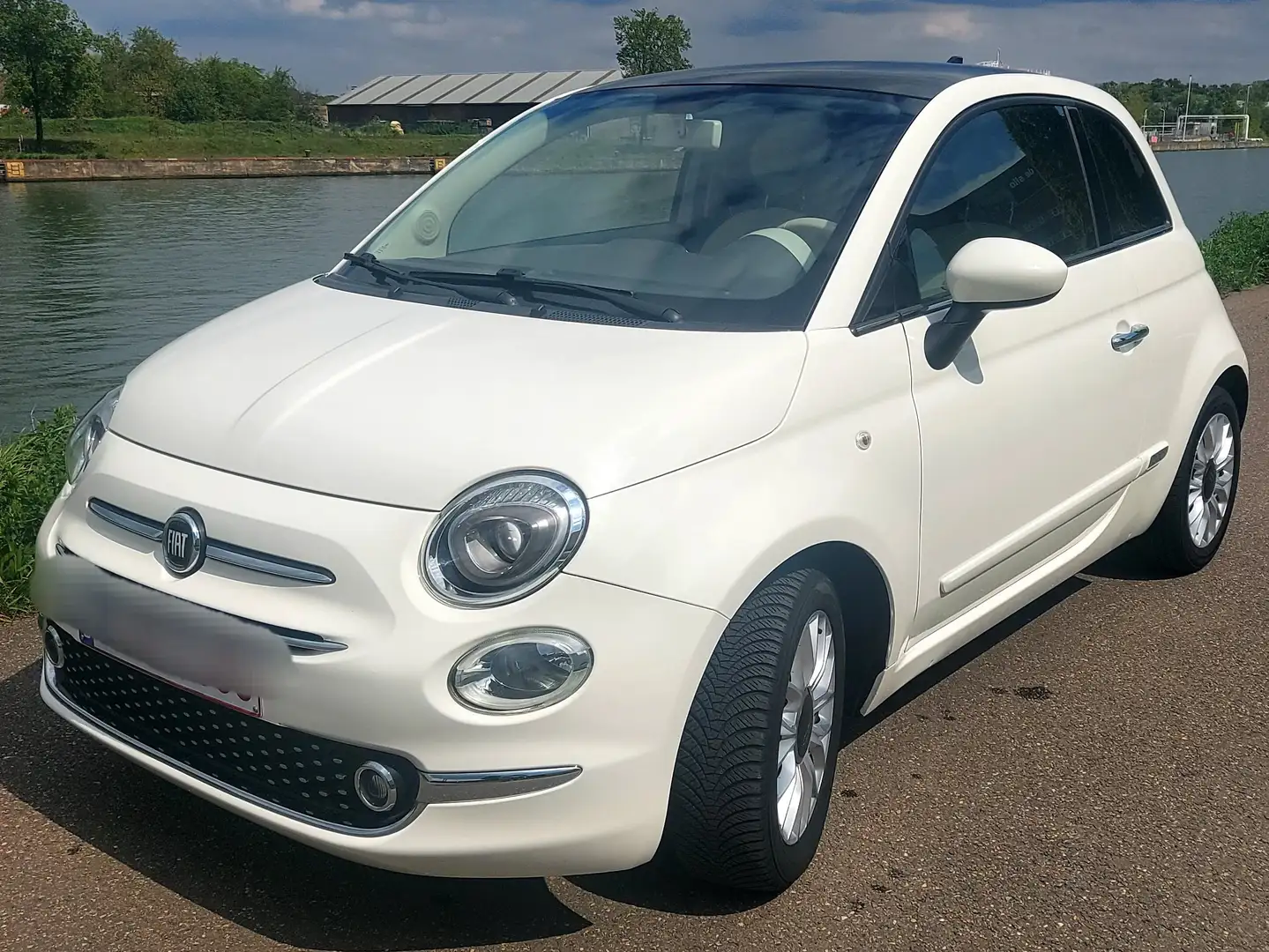 Fiat 500 1.2i Lounge Blanc - 1