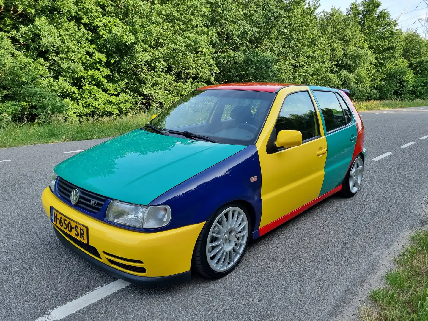 Volkswagen Polo 6N Harlekin 1.4-16V 1997 115PK! Rojo - 1