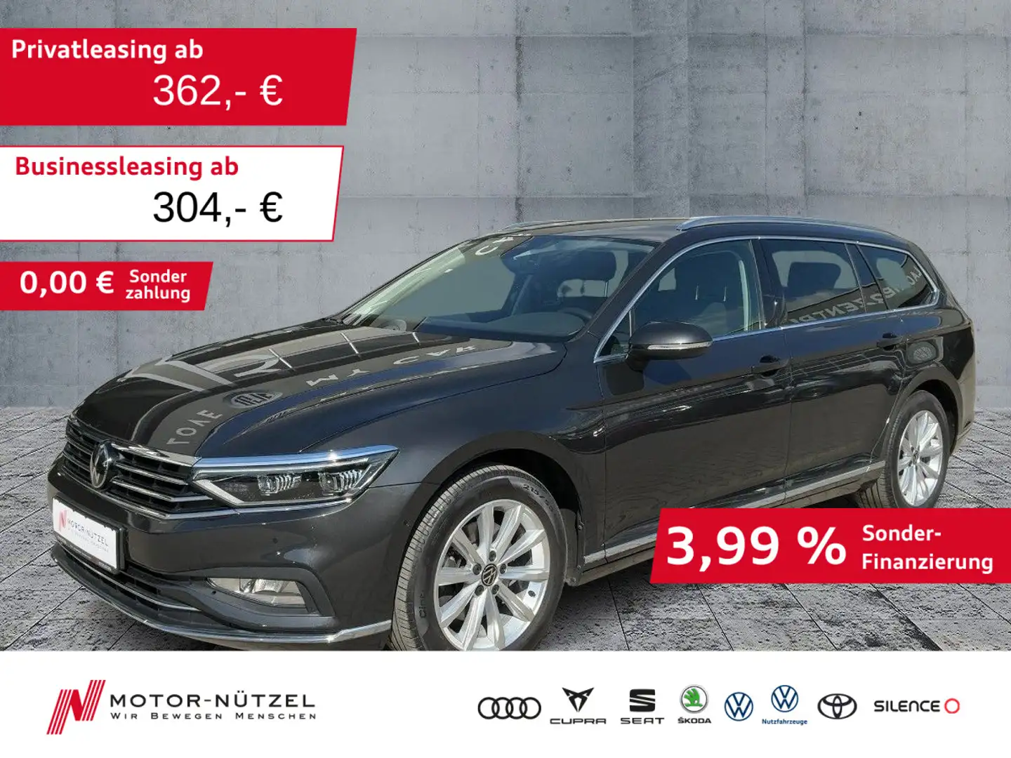 Volkswagen Passat Variant 2.0TDI 4M DSG ELEGANCE IQ+NAV+AHK Grau - 1