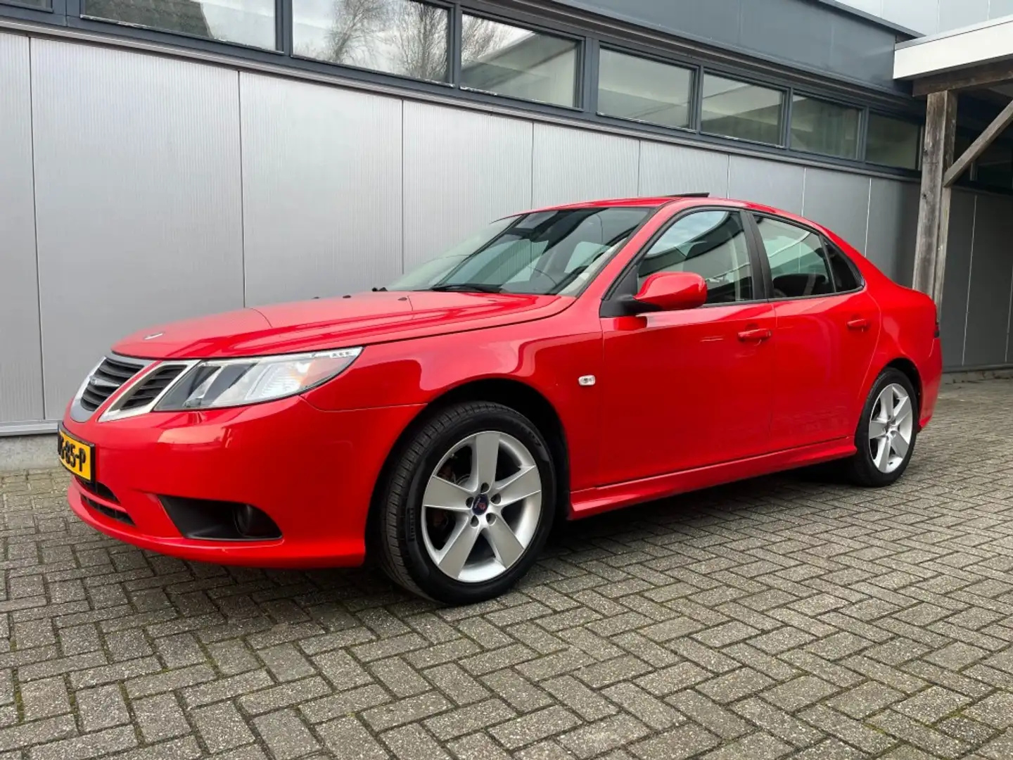 Saab 9-3 20 l Turbo Rood in hele mooie uitvoering BTW Auto Rouge - 1