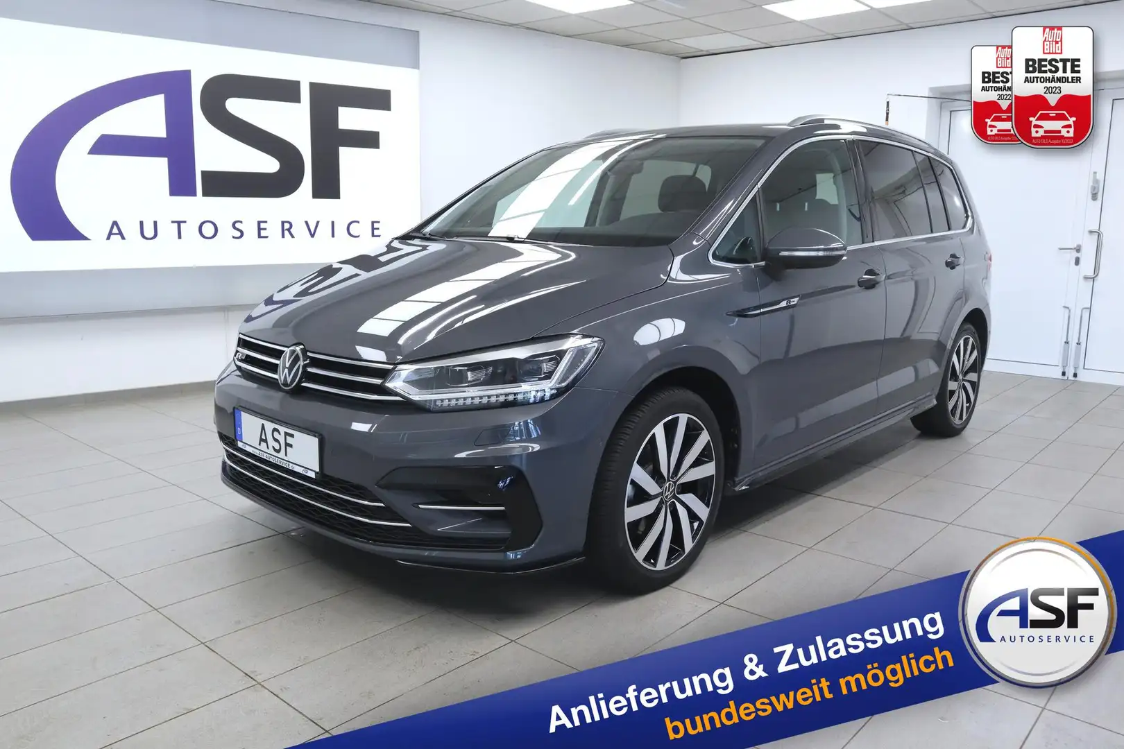 Volkswagen Touran Highline R-Line #7Sitzer #Panorama #AHK  #ACC #... Šedá - 1