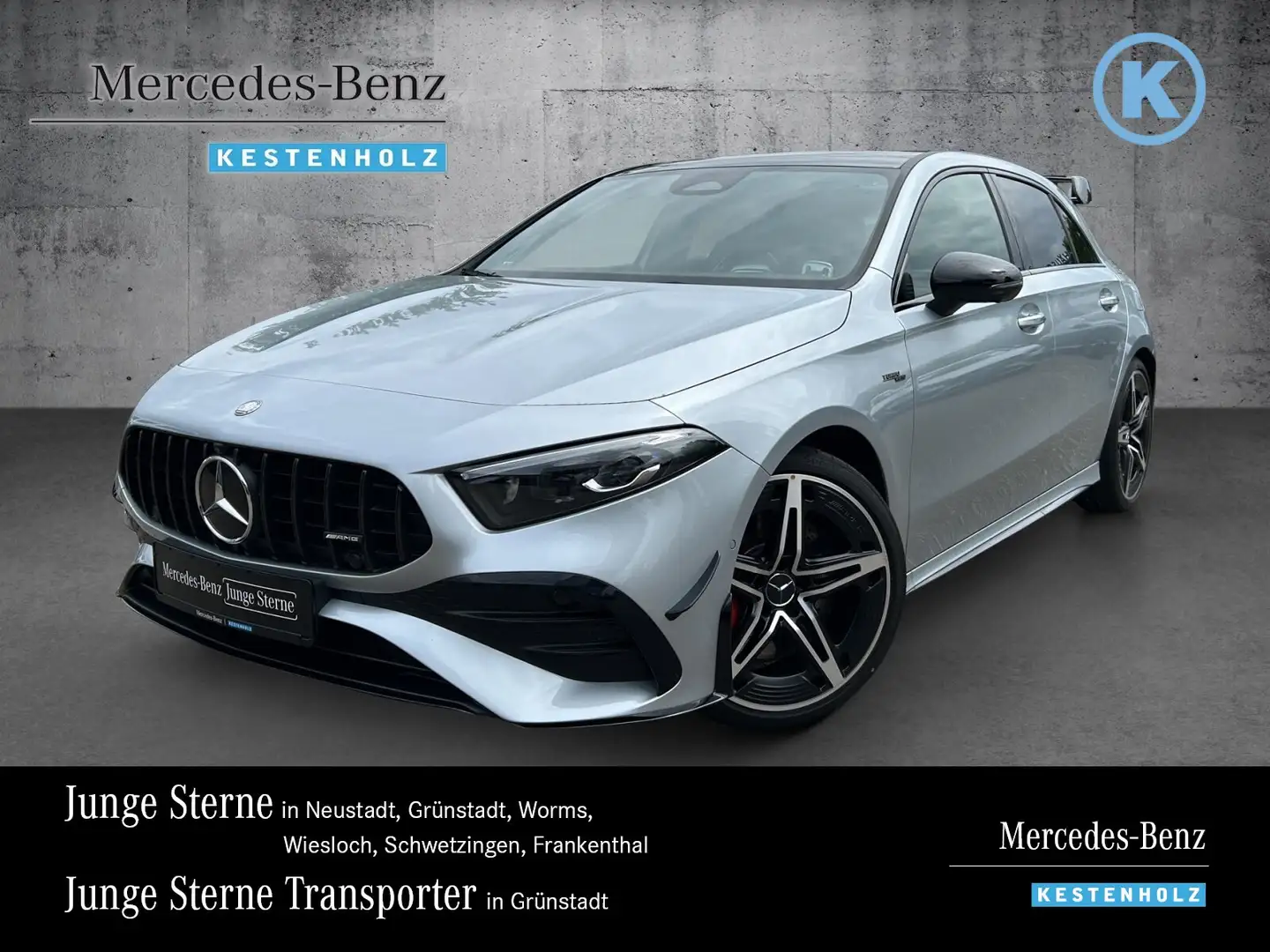 Mercedes-Benz A 35 AMG A 35 AMG NIGHT+AERO+PERF.-SITZ+DISTRO+PANO+BURME Argent - 1