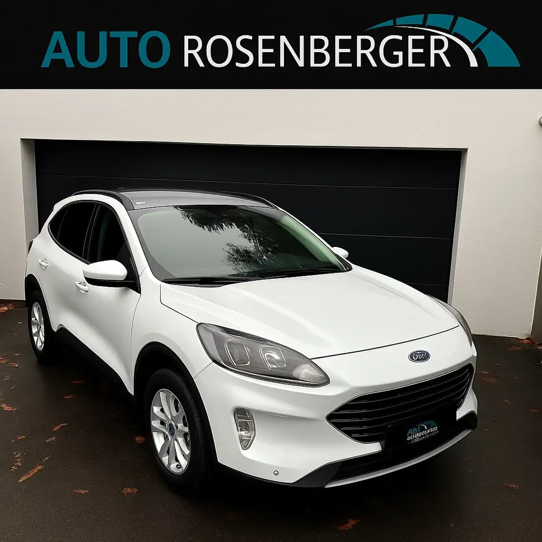 Ford Kuga Titanium*2.0EcoBlue*Aut*AWD*SHZ*NAVI*RFK*8fach*uvm Weiß - 1