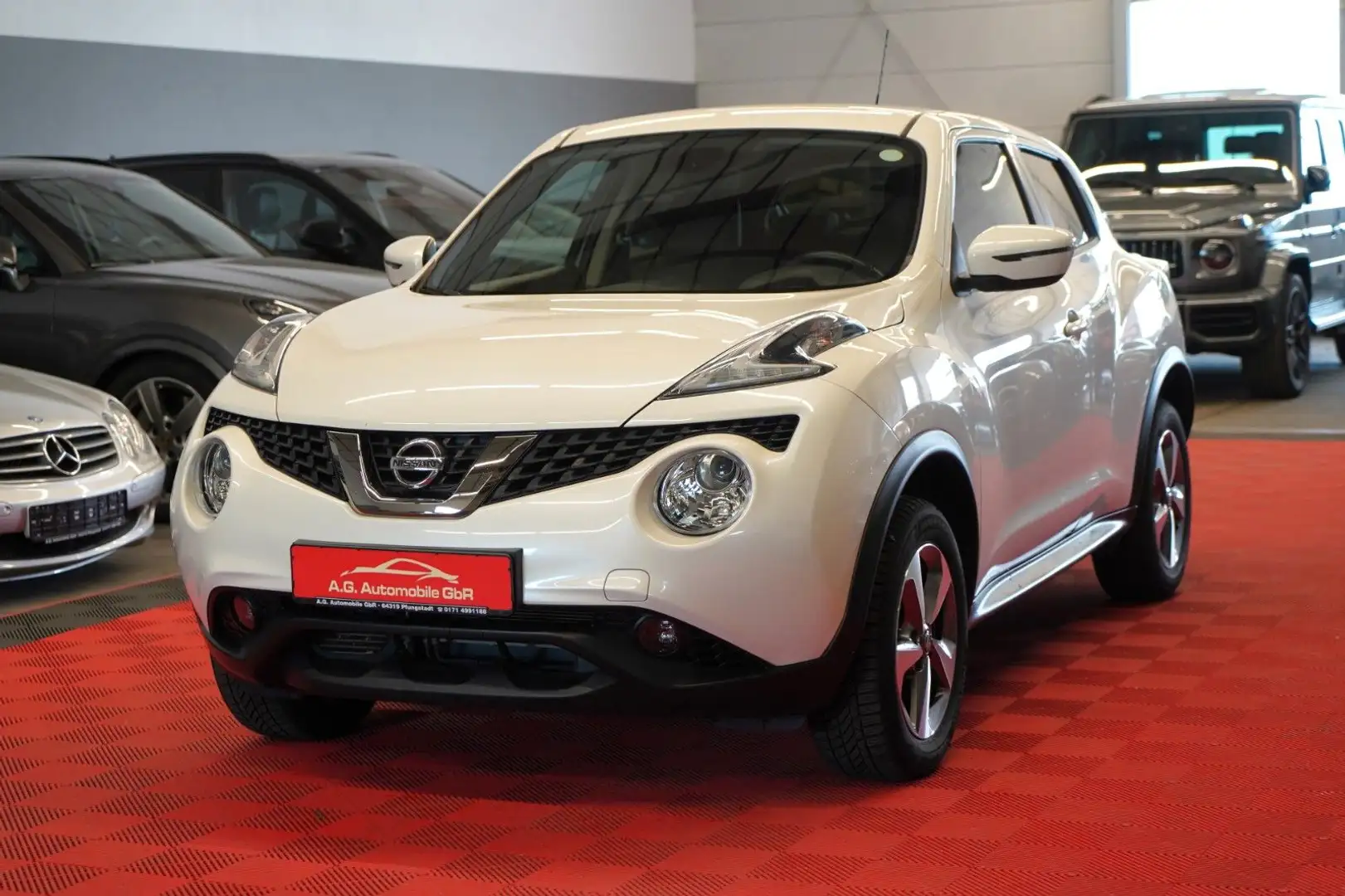 Nissan Juke 1.6 Automatik Visia Klimaaut*Rückfahrk Weiß - 1