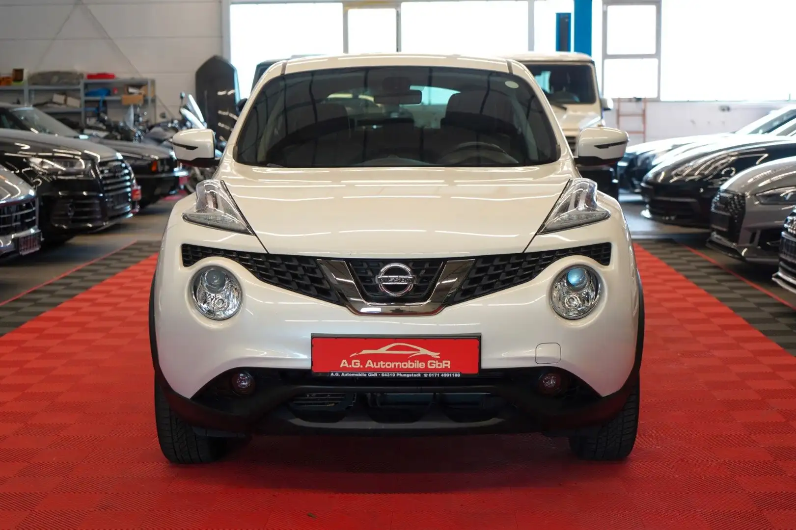 Nissan Juke 1.6 Automatik Visia Klimaaut*Rückfahrk Weiß - 2