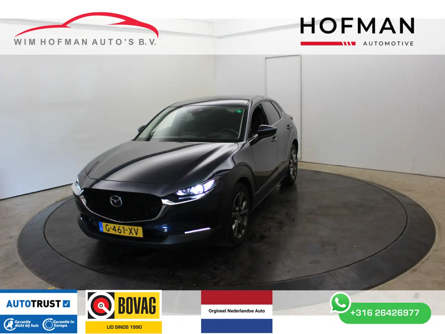 Mazda CX-30 2.0 e-SkyActiv-X M Hybrid Luxury 360º Cam Leer EL Blau - 1