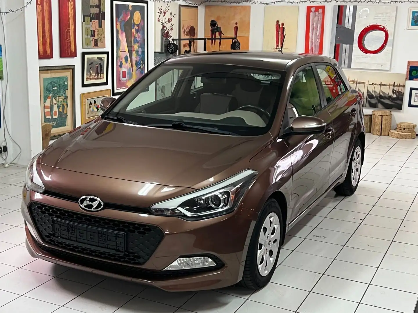 Hyundai i20 Style 1 Hand Garantie SZH Klima Automatik Braun - 2