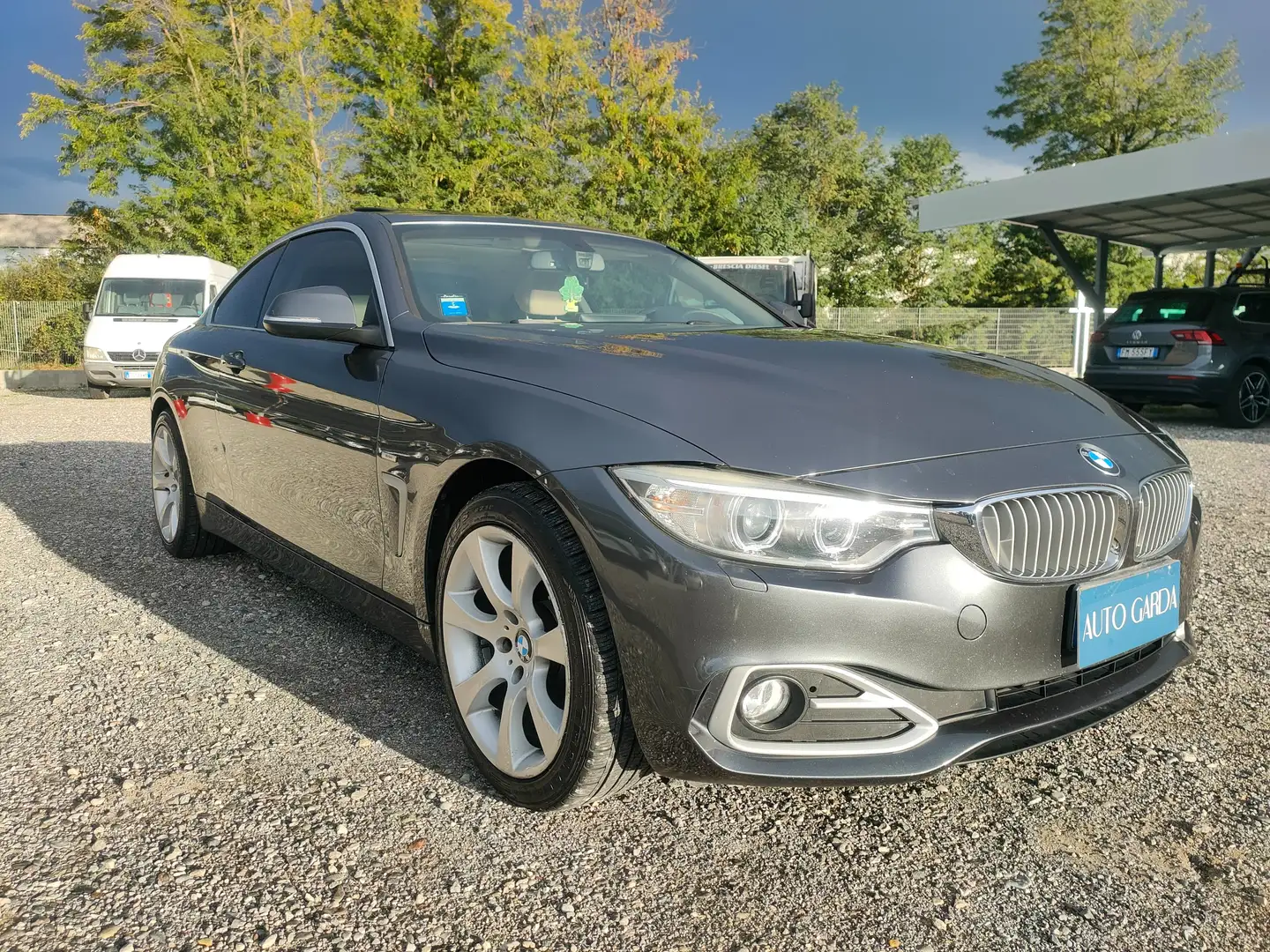 BMW 420 Serie 4 F32 2014  Coupe xdrive Modern automatico Gris - 1