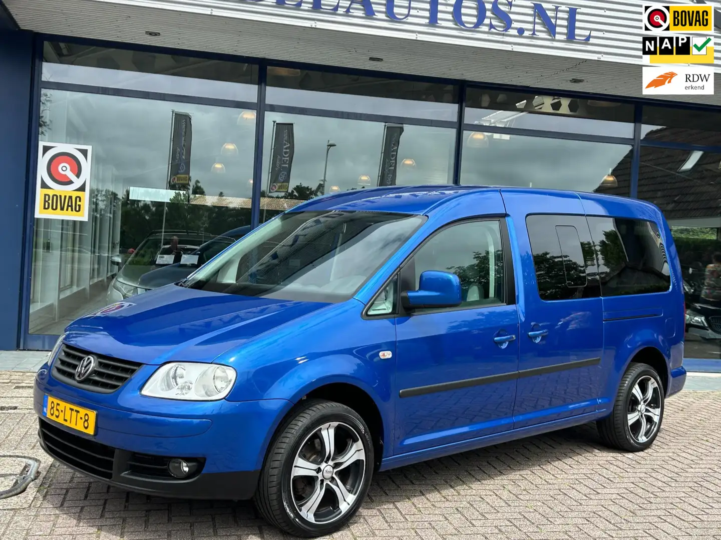 Volkswagen Caddy Maxi 1.6 Comfortline 7-Pers! Airco 17"LM-Velgen Pa Blauw - 1