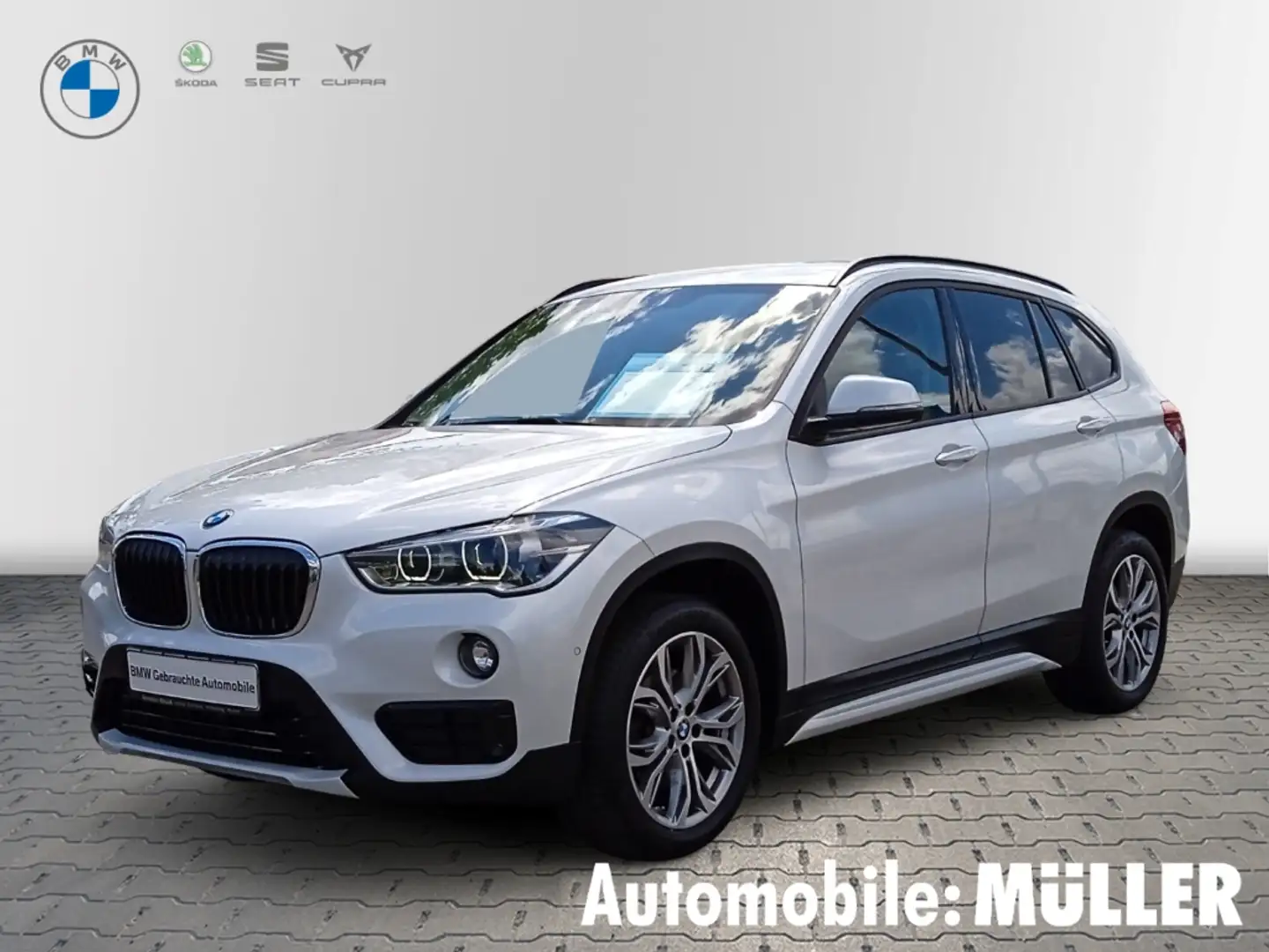 BMW X1 sDrive 18 d Sport Line HUD AHK-abnehmbar Navi Memo Bianco - 1